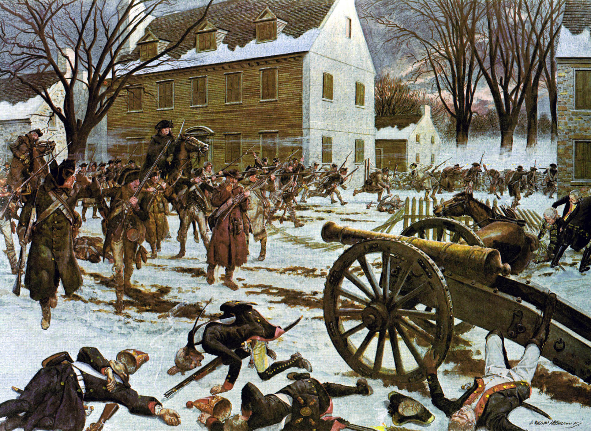 Battle of Trenton, a painting