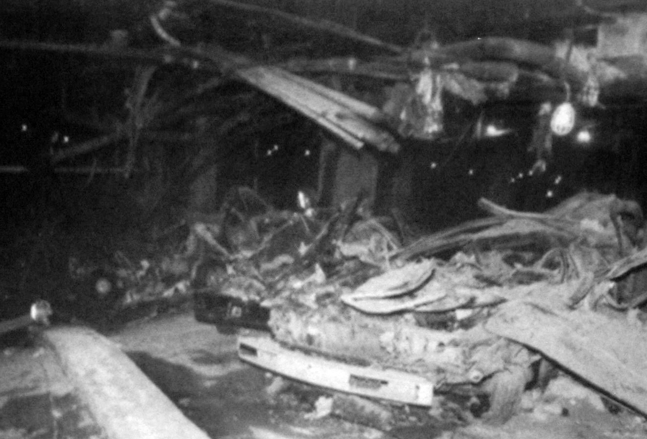 Aftermath of the 1993 WTC bombings in New York, U.S.A..