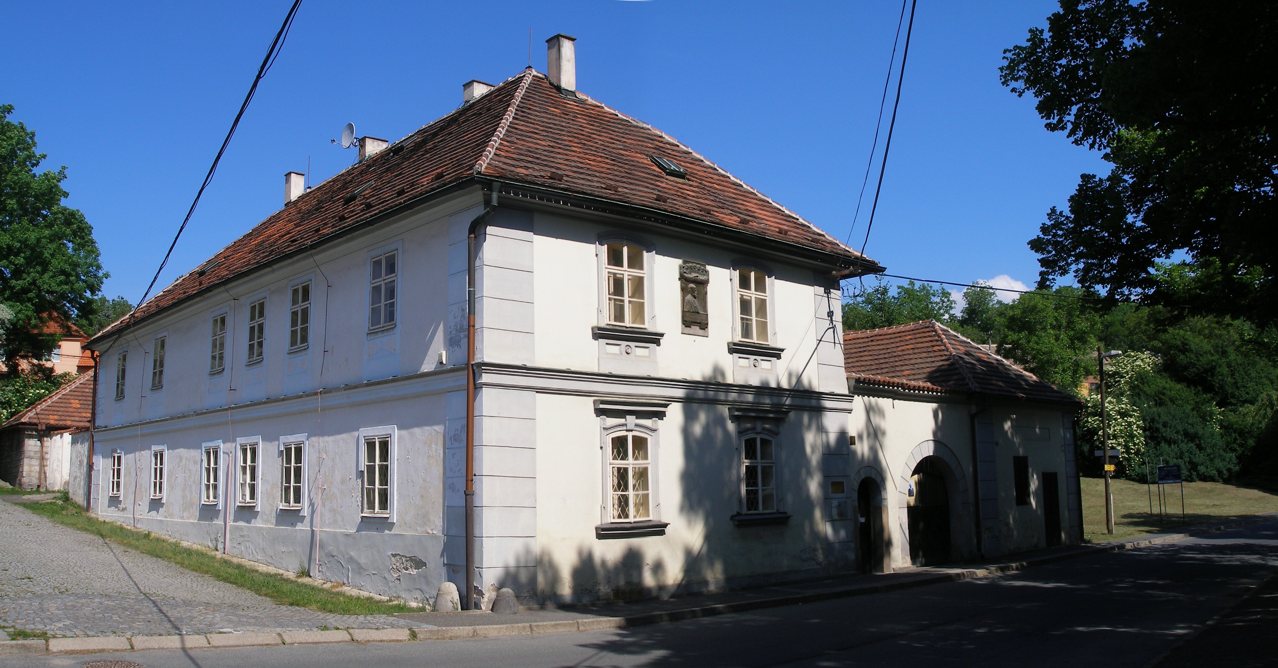 Antonín Dvořák's birthplace in Nelahozevs.