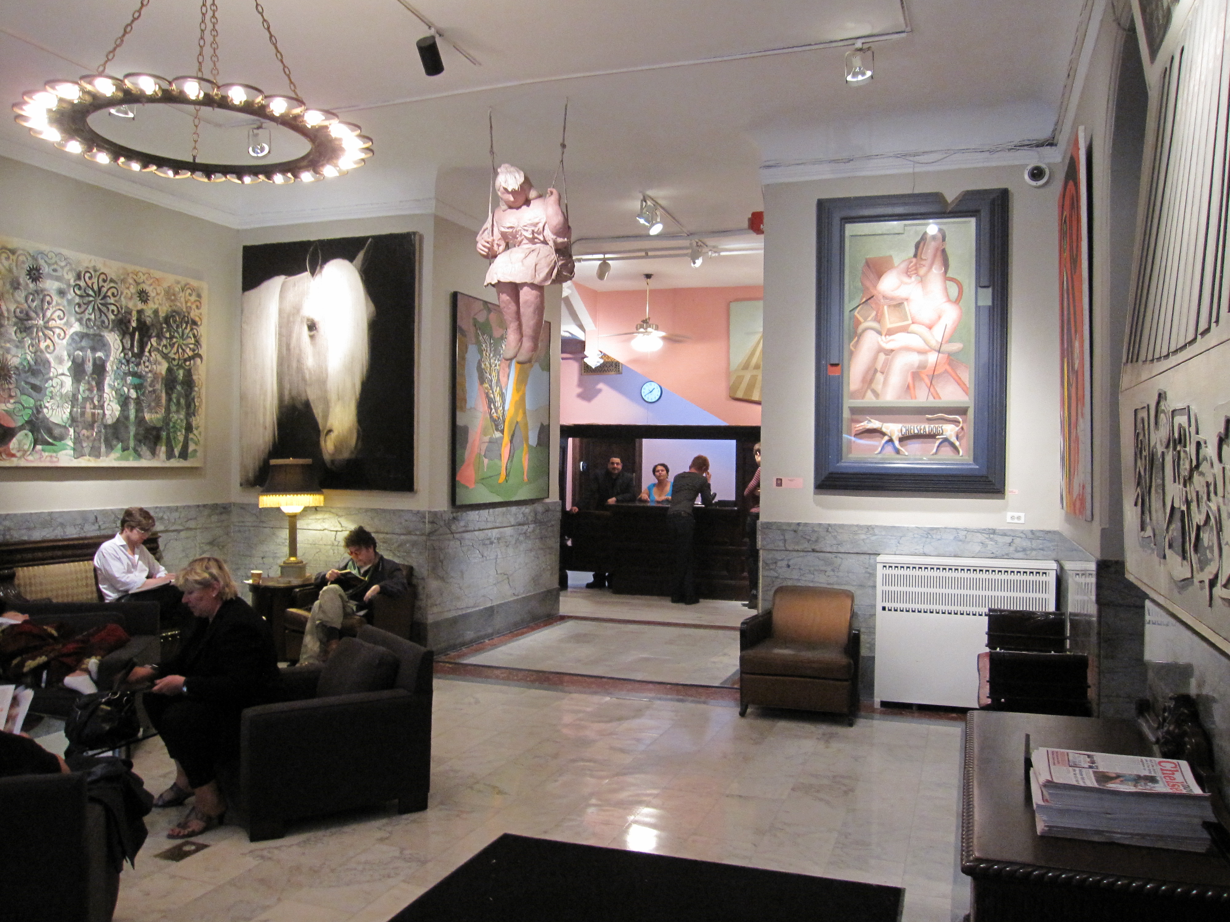 The Hotel Chelsea lobby in 2009.