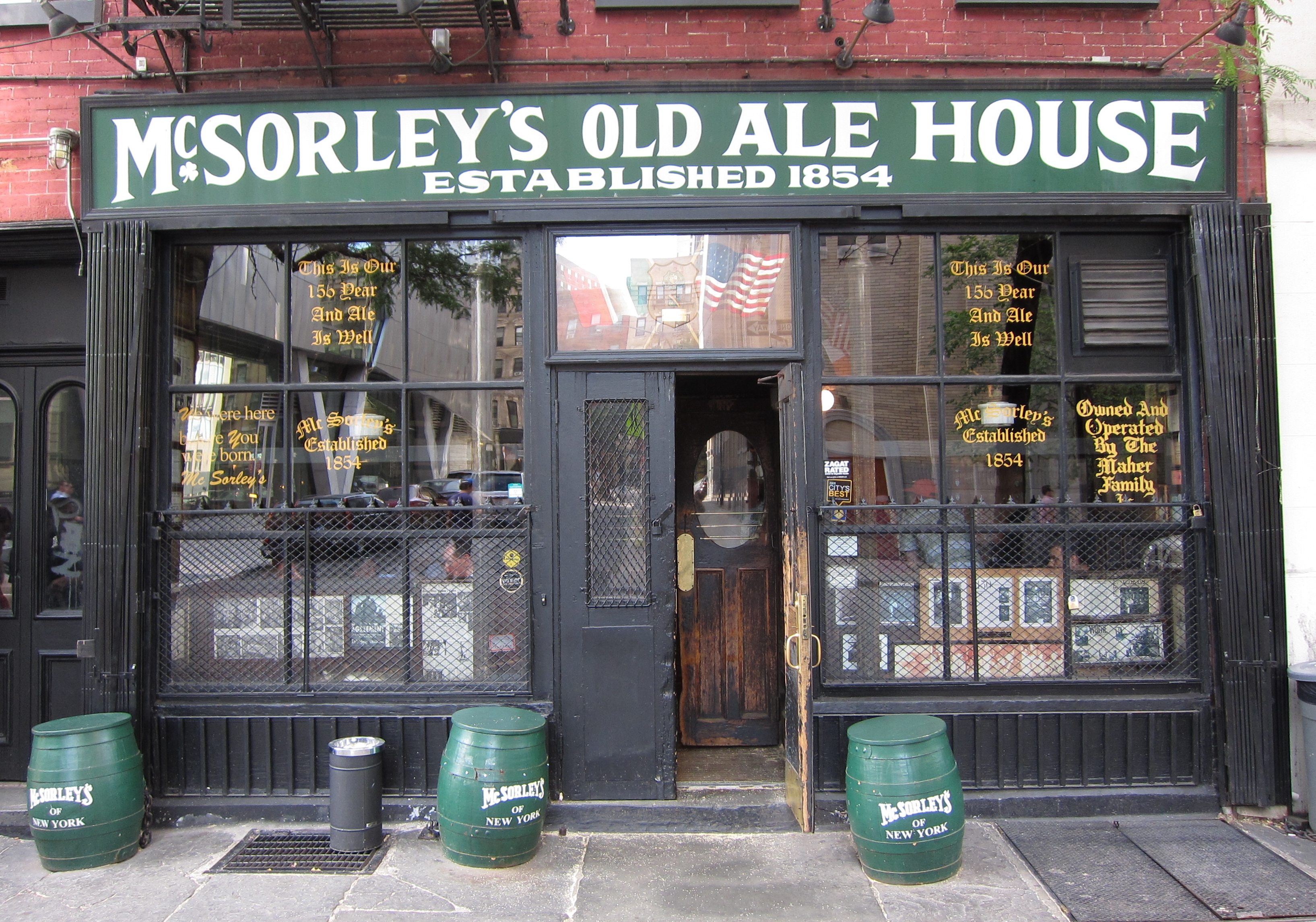 McSorley's Old Ale House, 15 East 7th Street, Manhattan, New York.