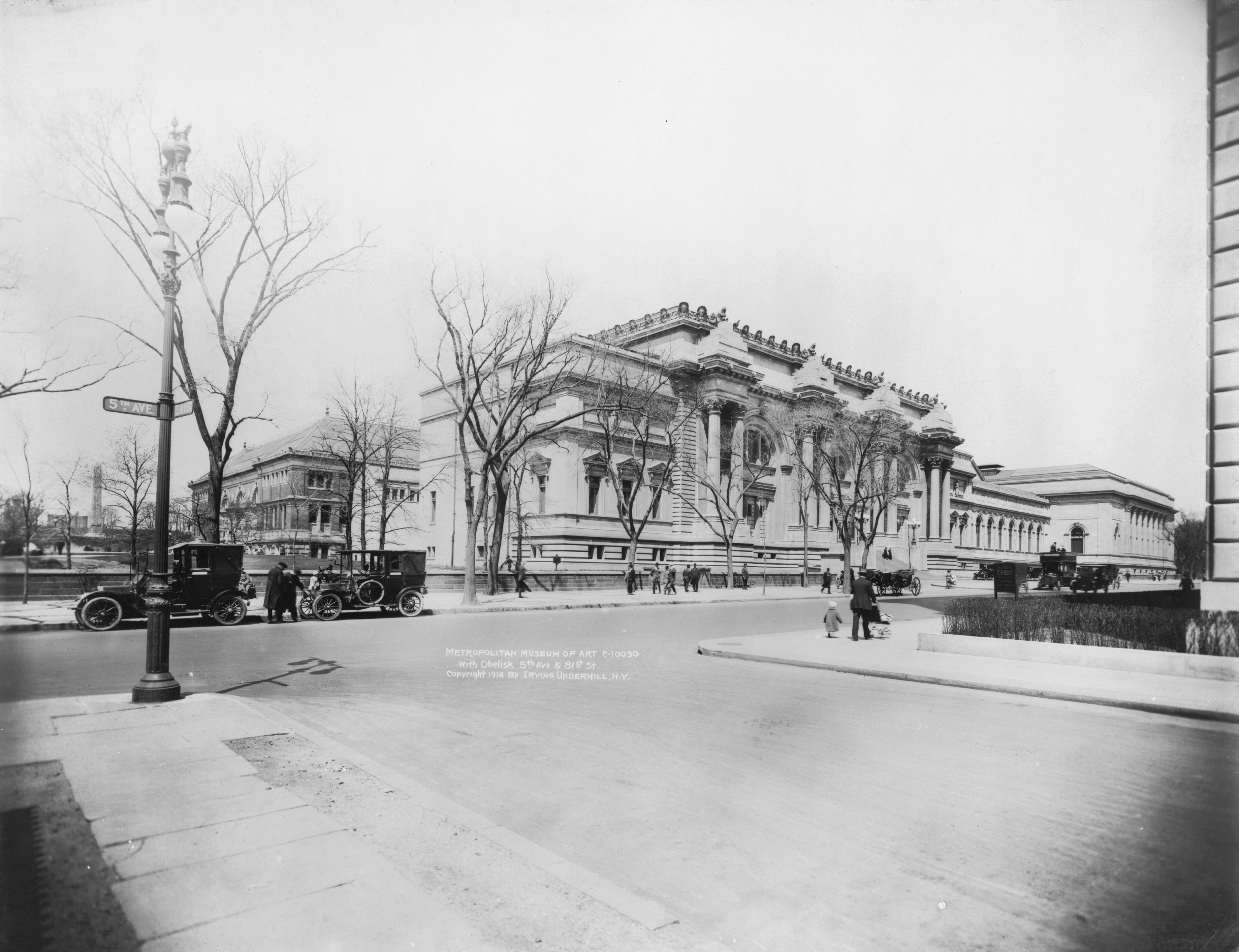 Metropolitan Museum of Art with obelisk, 5th Ave. & 81st St., New York City