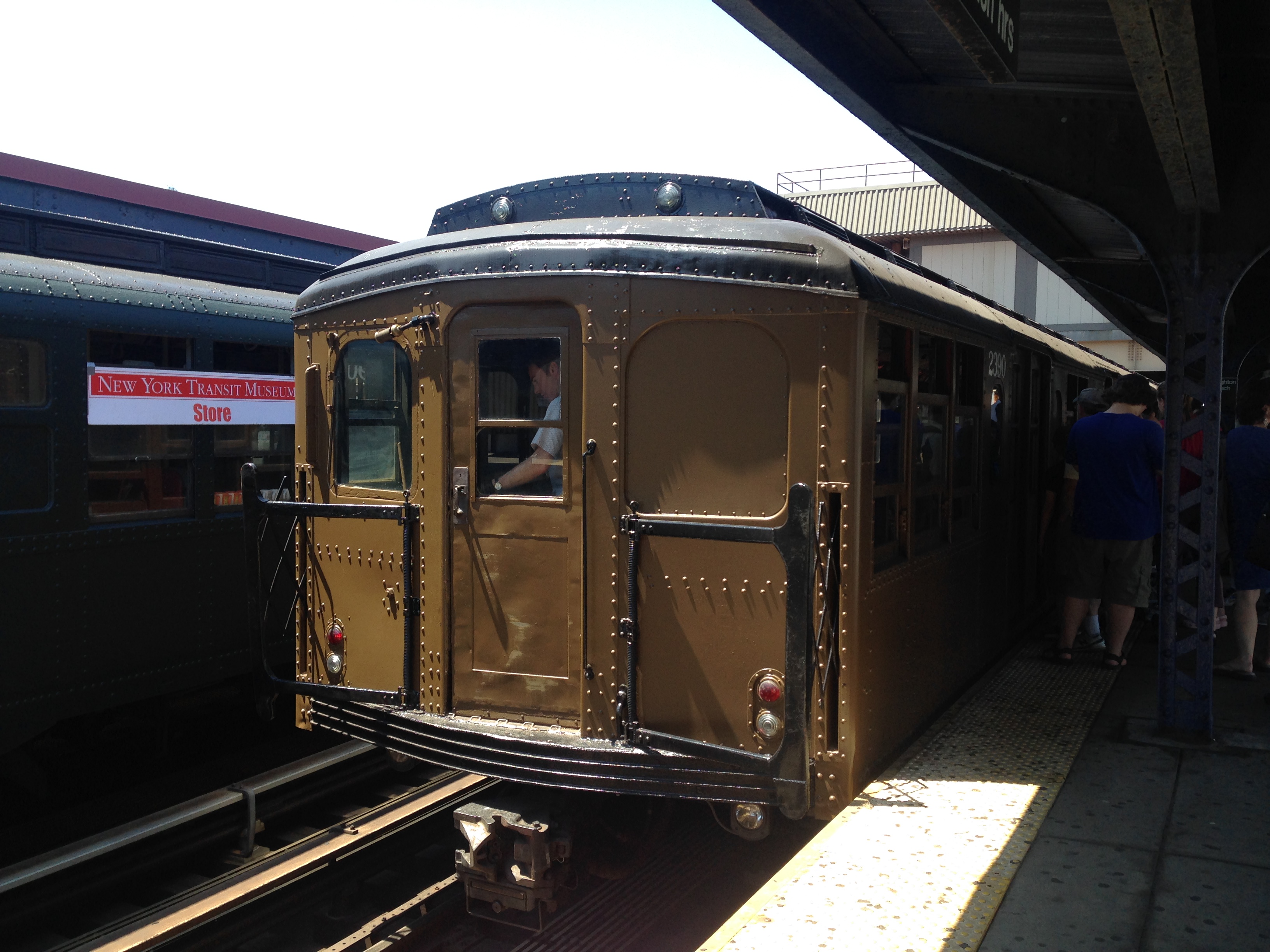 This was on June 25, 2016, when the New York Transit Museum was offering nostalgia rides along the Brighton Line.