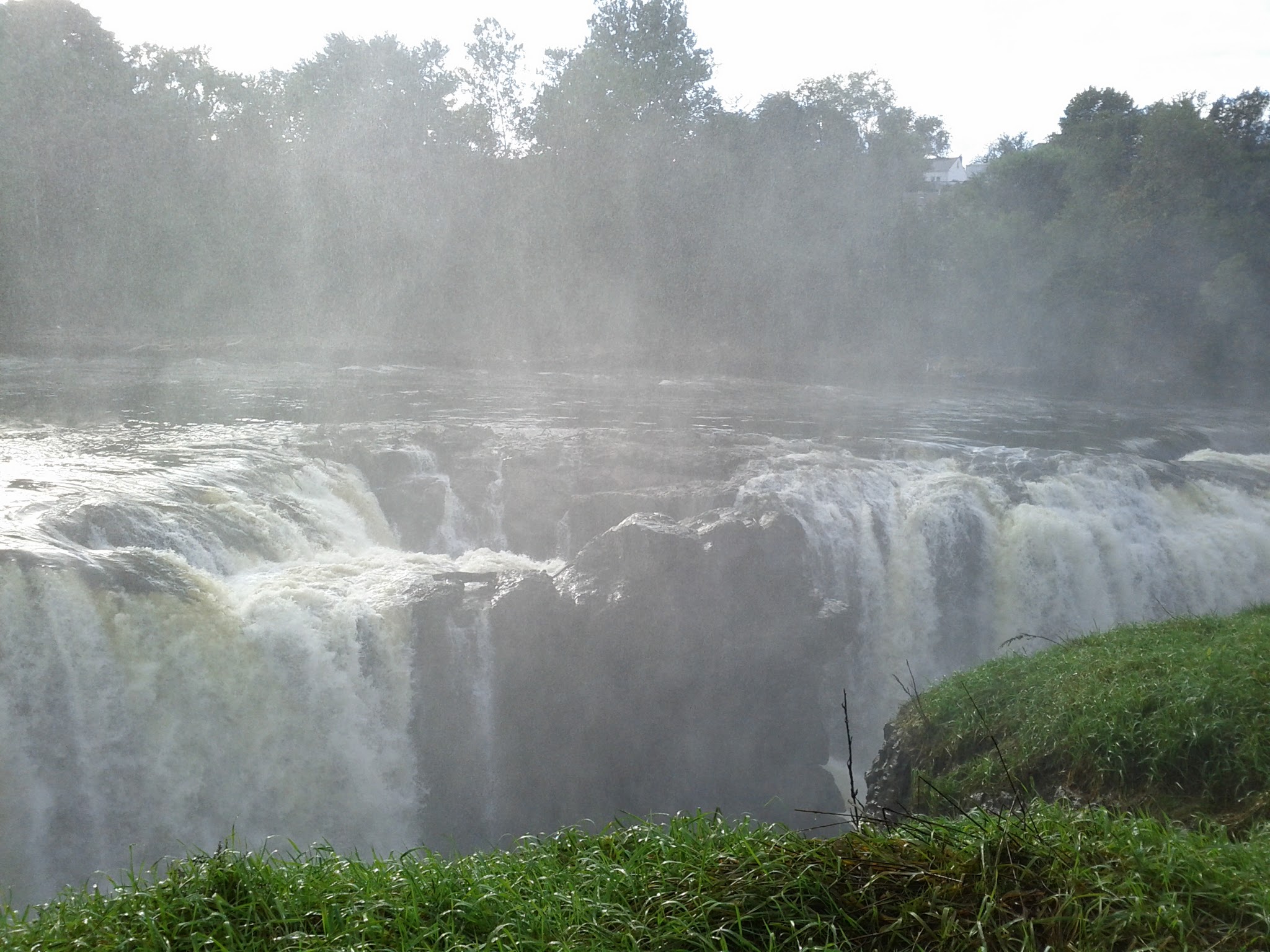 This picture was taken one week after Hurricane Irene swept through the area. As you can see, the river was still very rough.
