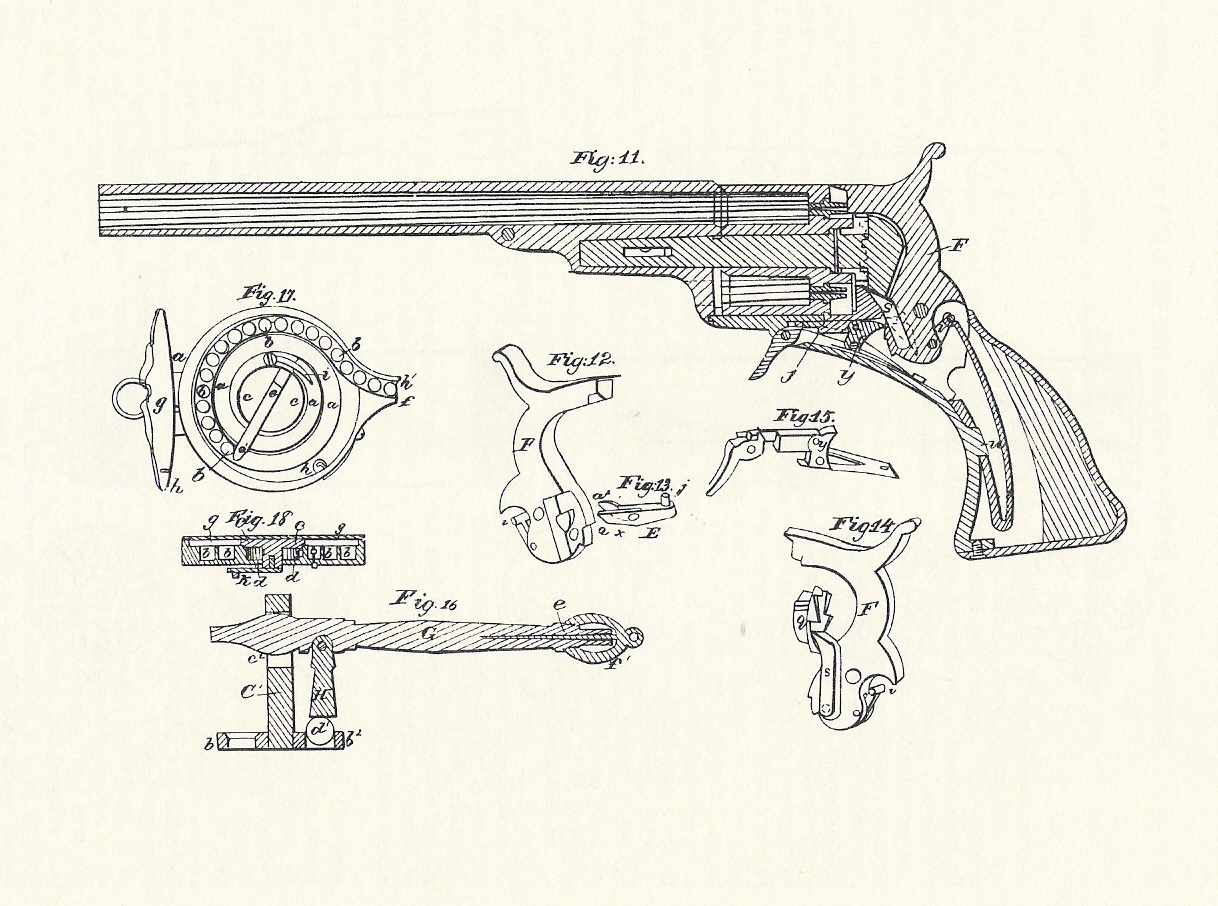 Colt Paterson "Holster Model" Patent Aug. 29. 1839
