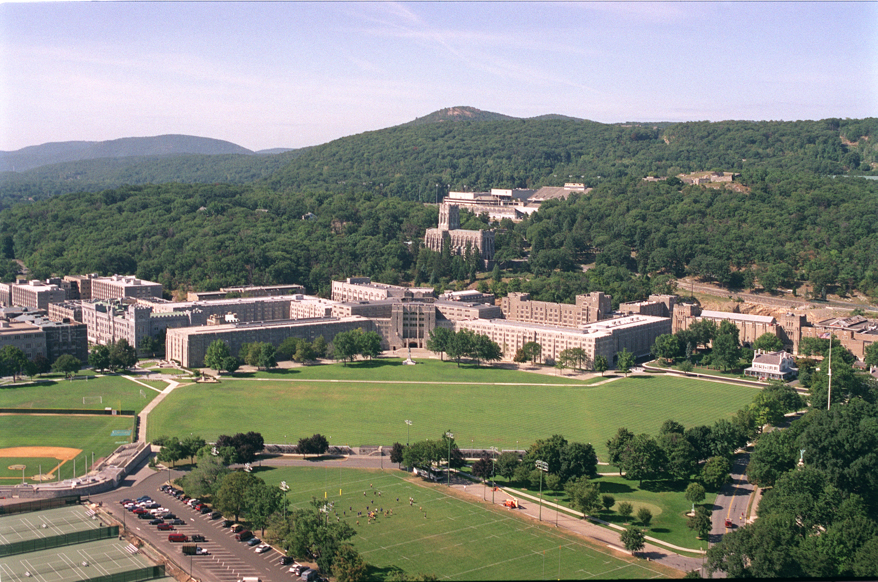 Aerial view of the Central Area at West Point