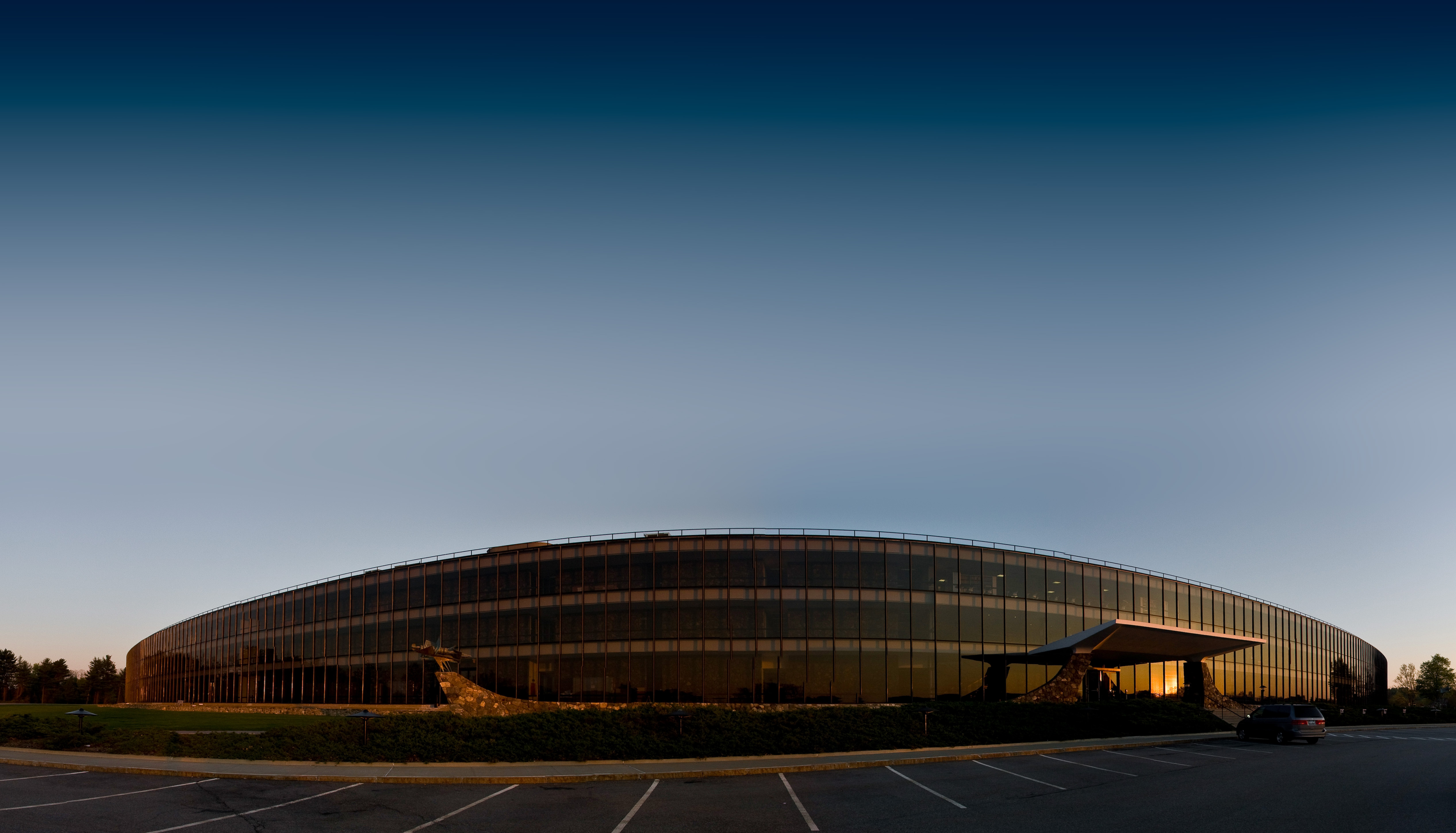 IBM's w:Thomas J. Watson Research Center in Yorktown Heights, NY

Stitched with "http://hugin.sourceforge.net/"