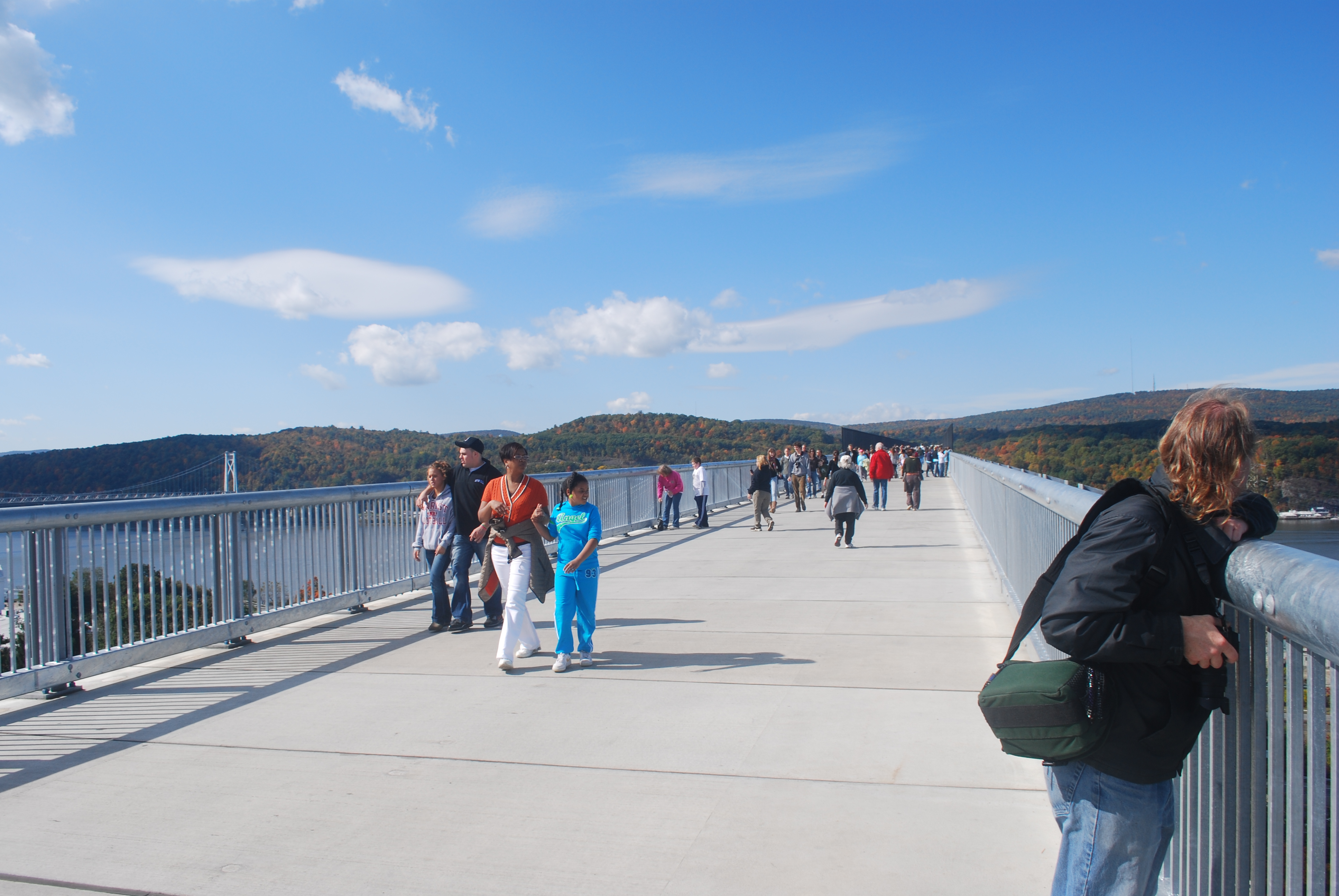 Walkway Over the Hudson, a foot-bridge over the Hudson River, New York, USA