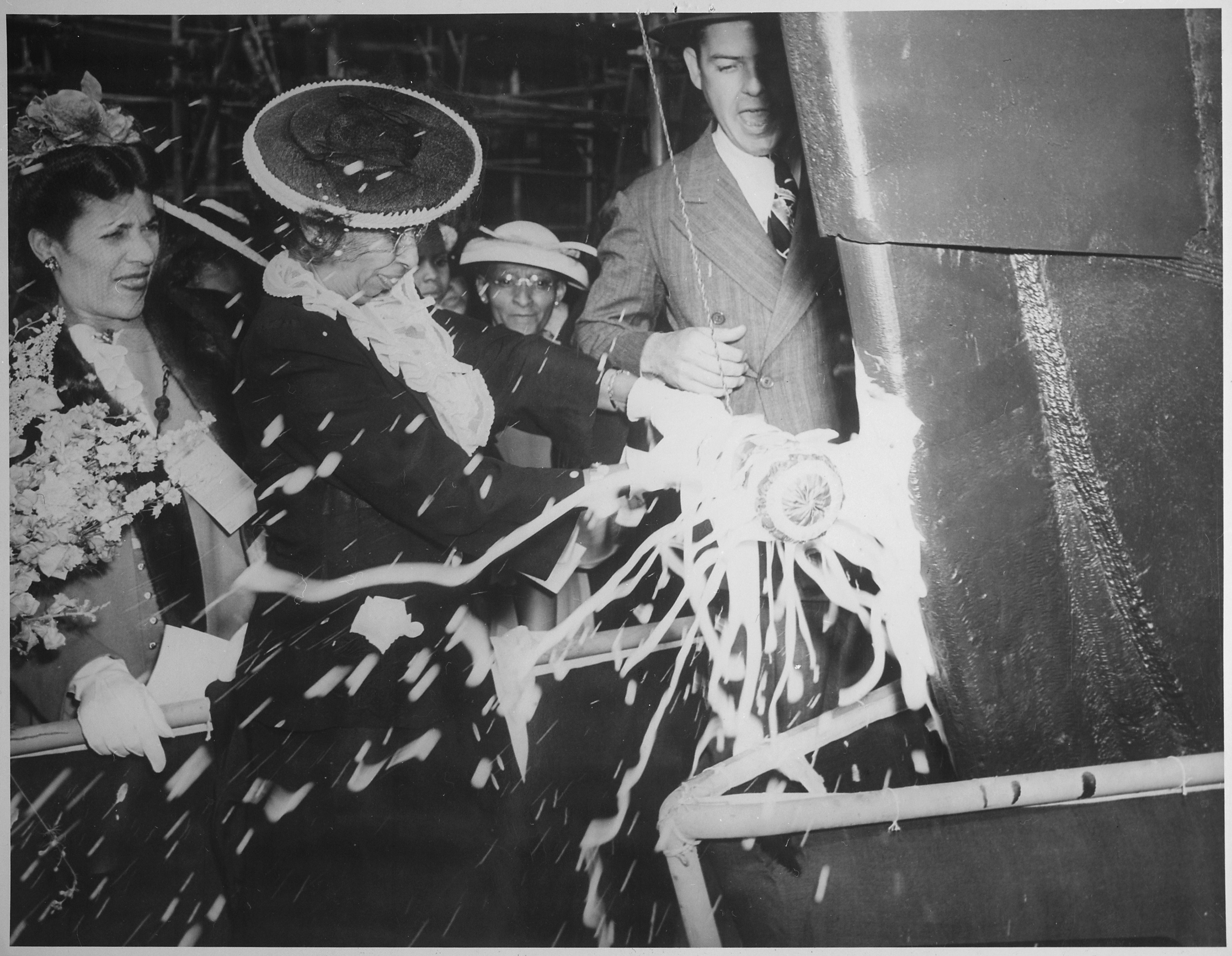The launching party for the SS Harriet Tubman, 06-03-1944 - NARA - 535828.jpg