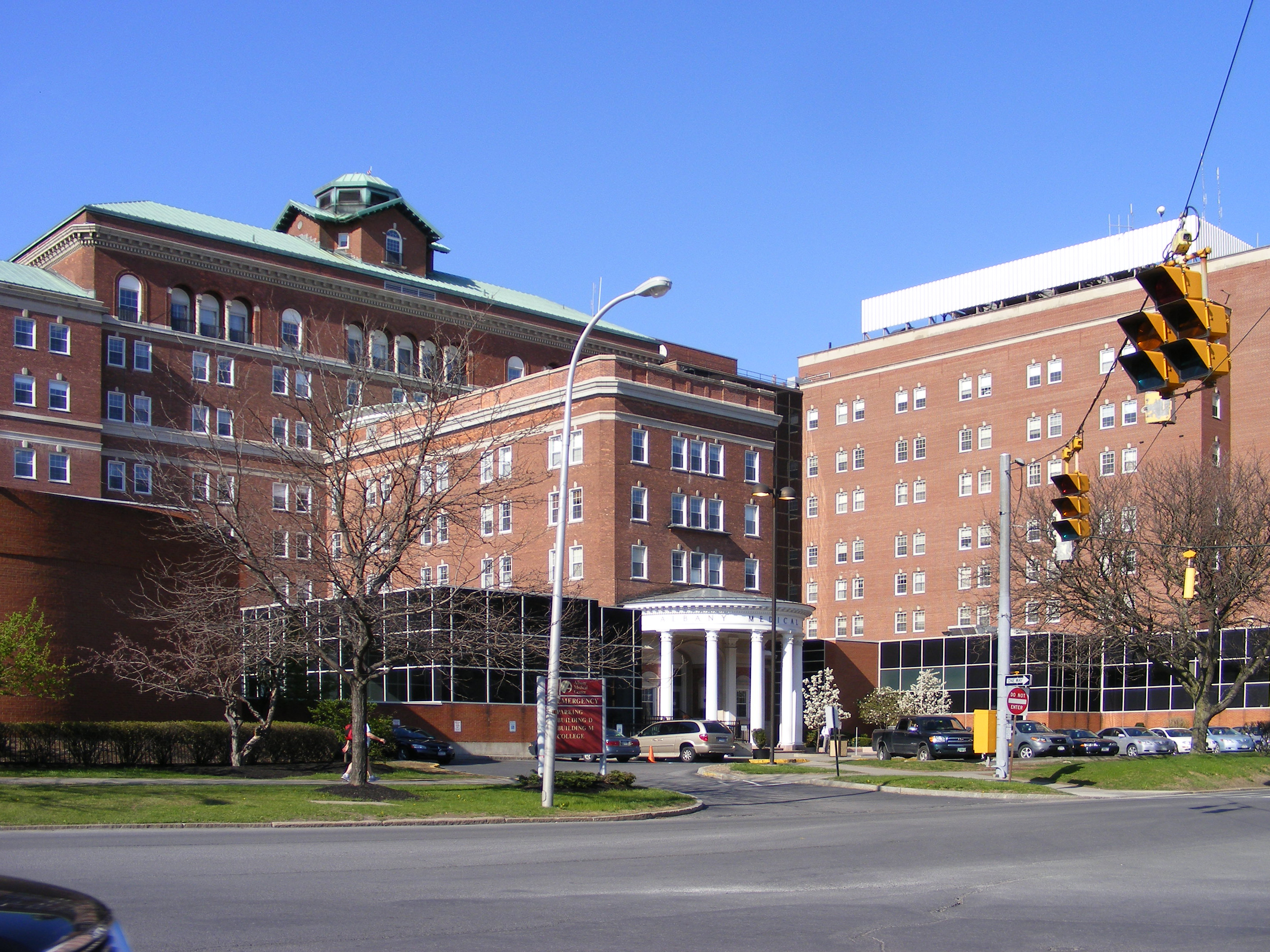 Albany Medical Center on New Scotland Avenue in Albany, New York, United States
