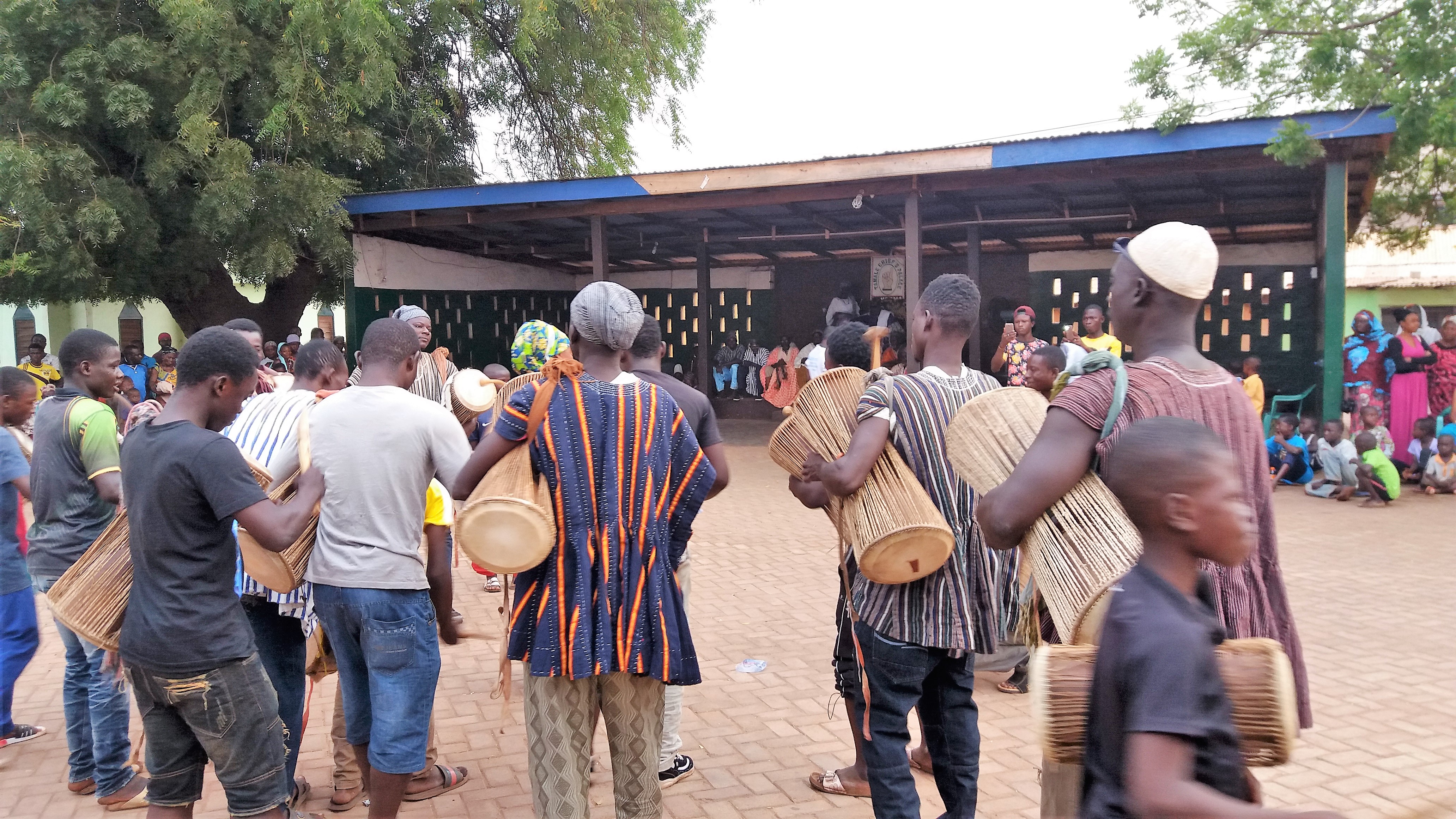 Drummers at Tamale Chief Palace.