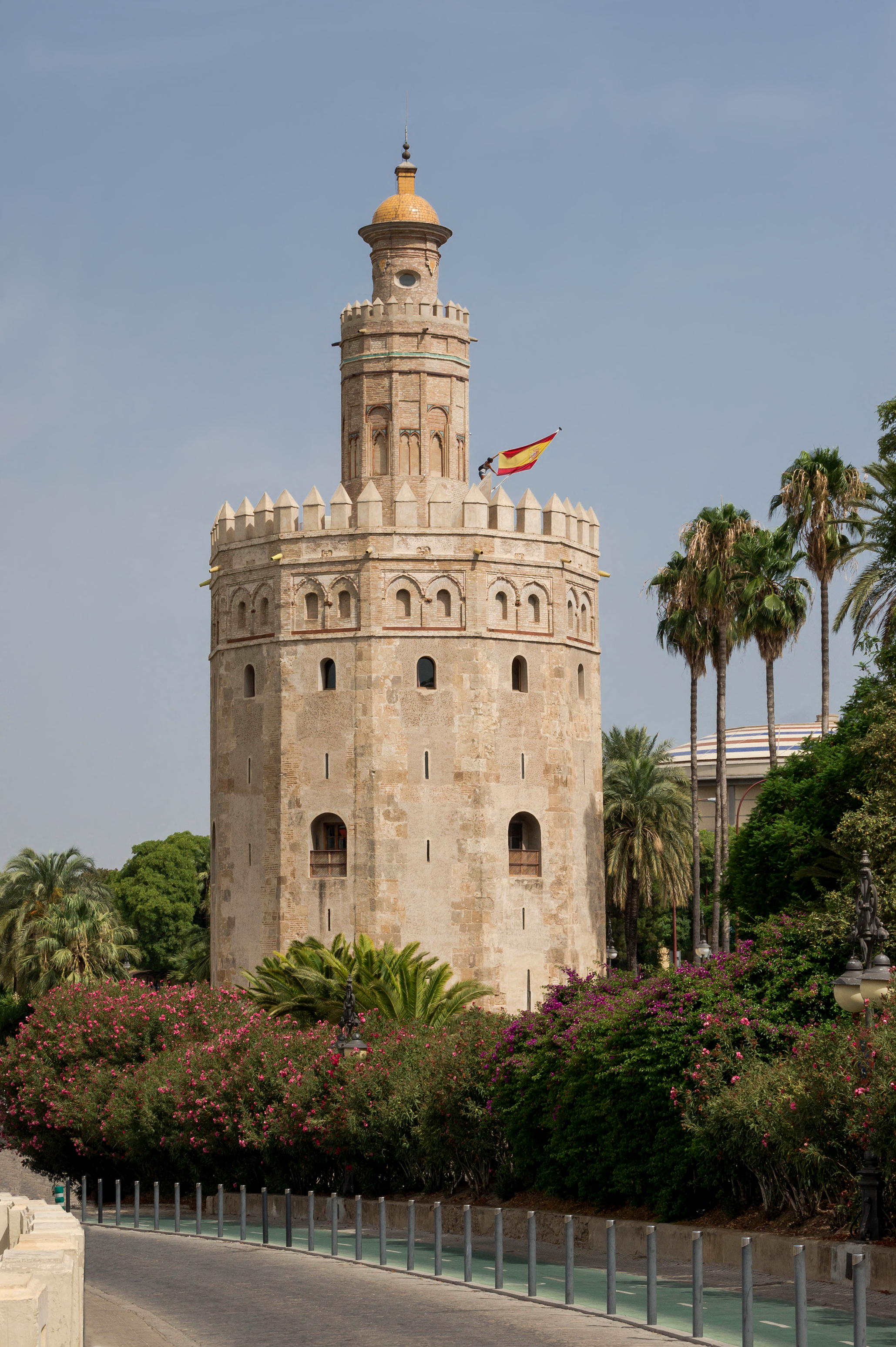 The "Tower of Gold", (Torre del Oro), near the Guadalquivir river, Seville, Spain.