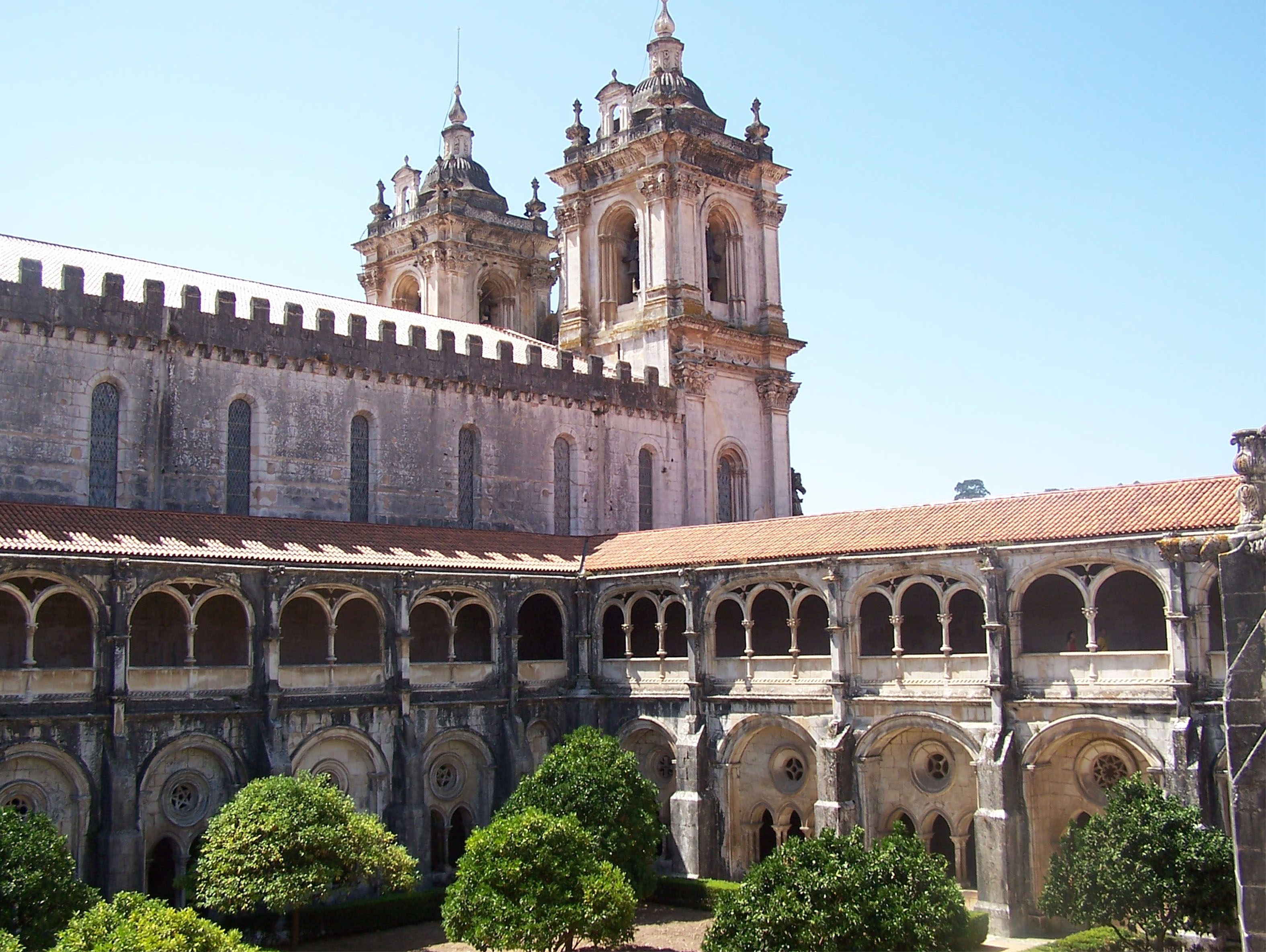 Cloister of the church of Alcobaça Monastery, Portugal