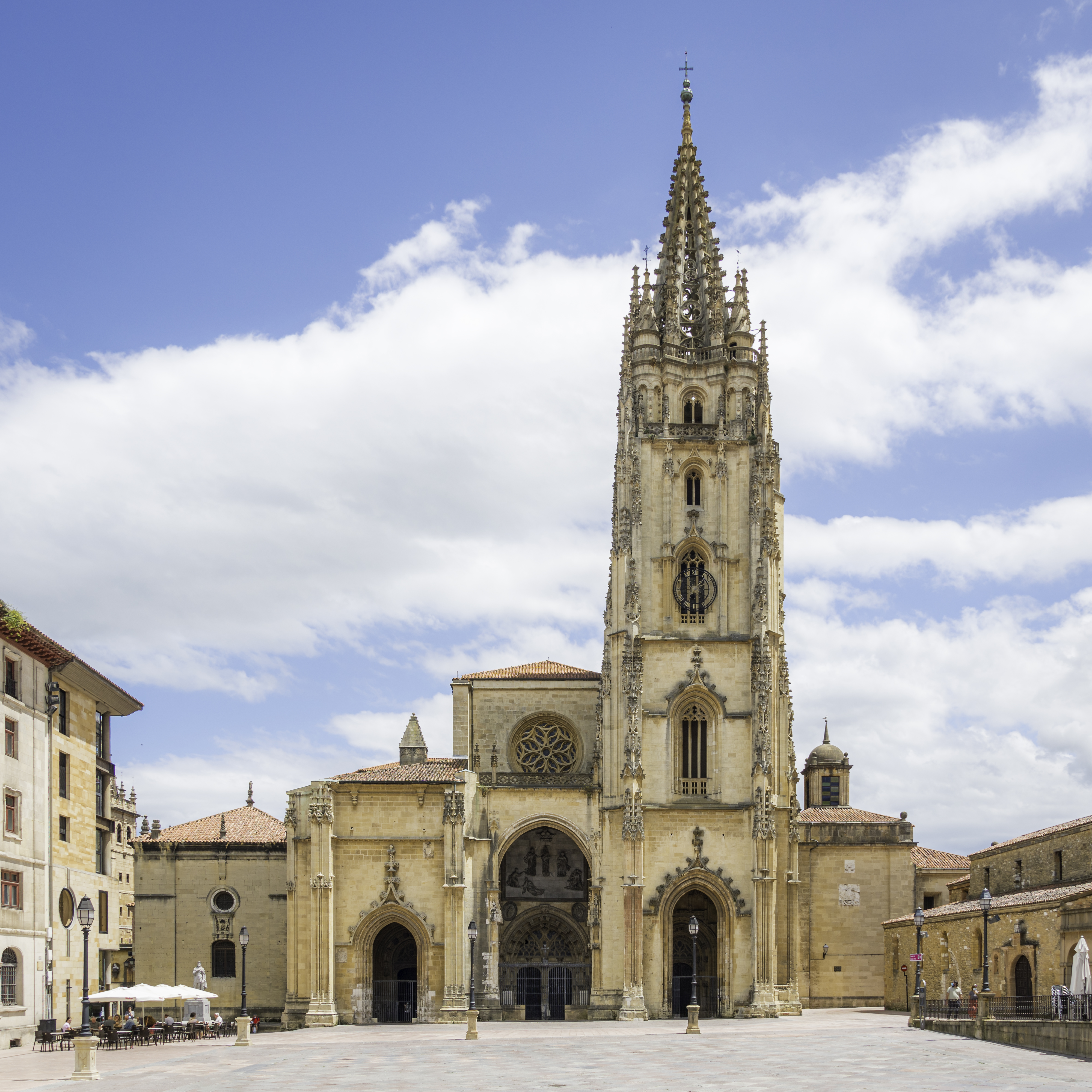 Exterior of the Cathedral of Oviedo, Spain