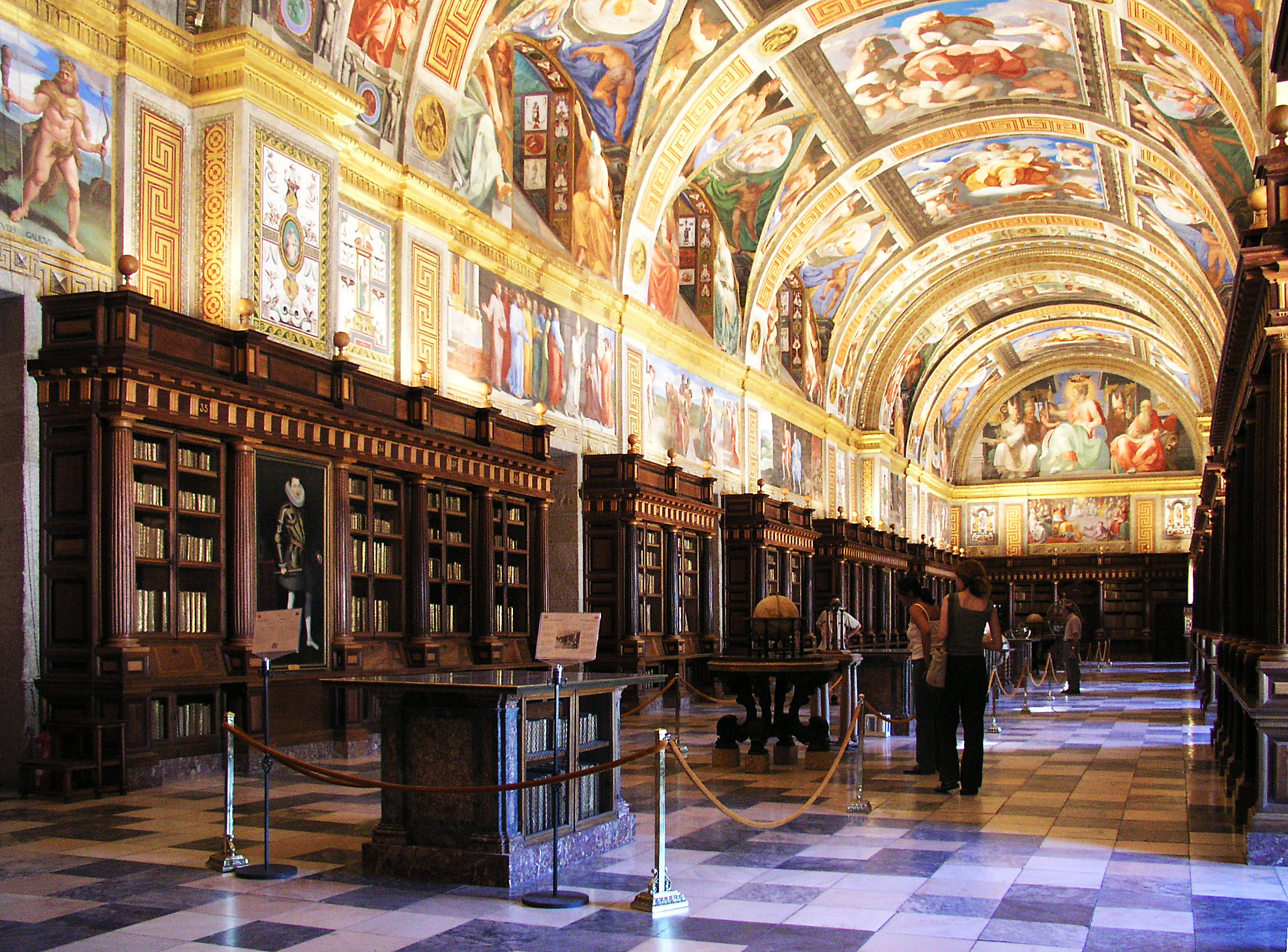 Biblioteca del monasterio de San Lorenzo de El Escorial, (España).