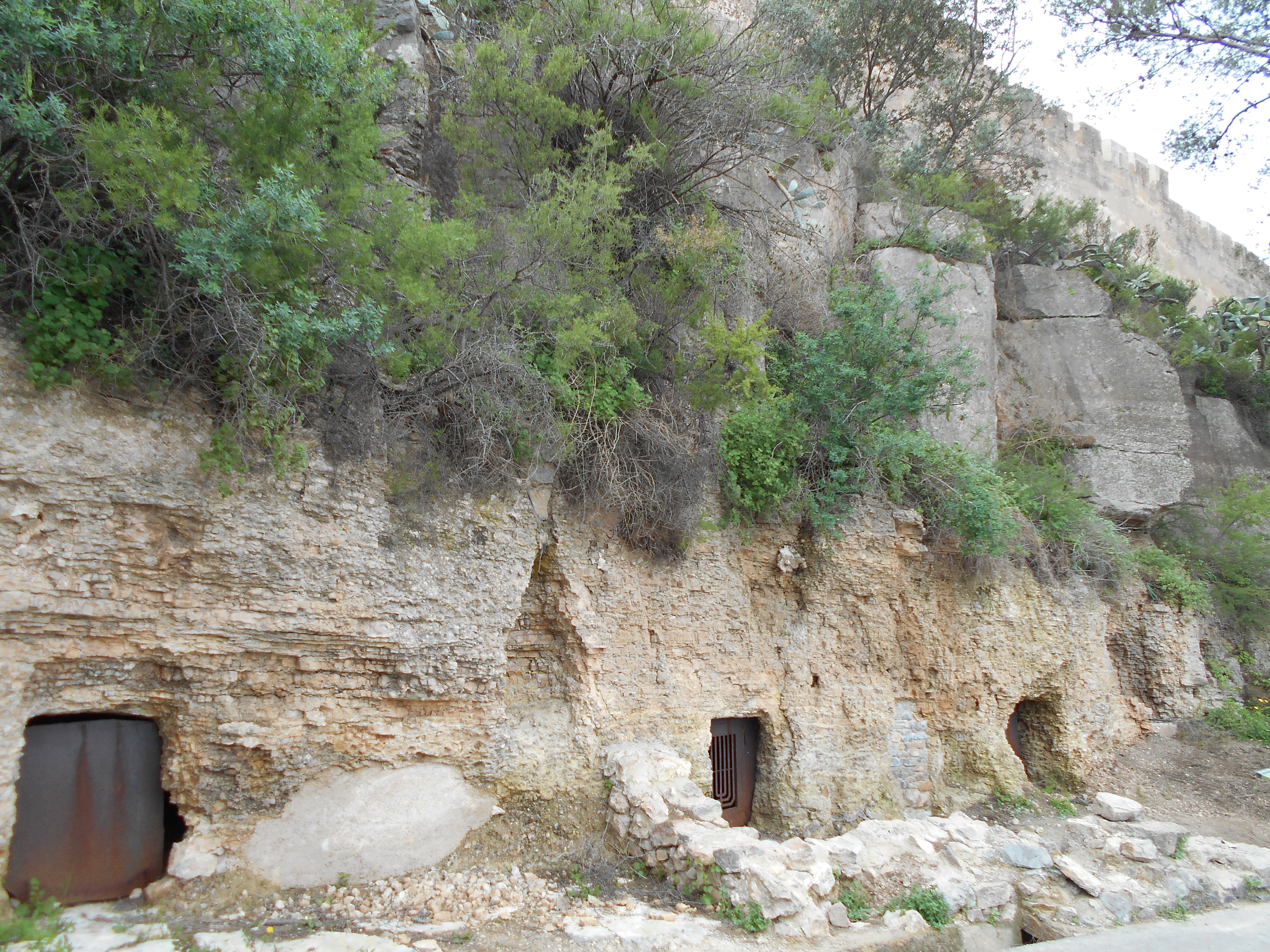 14th century Jewish cemetery, under the walls of Sagunto Castle, Spain.