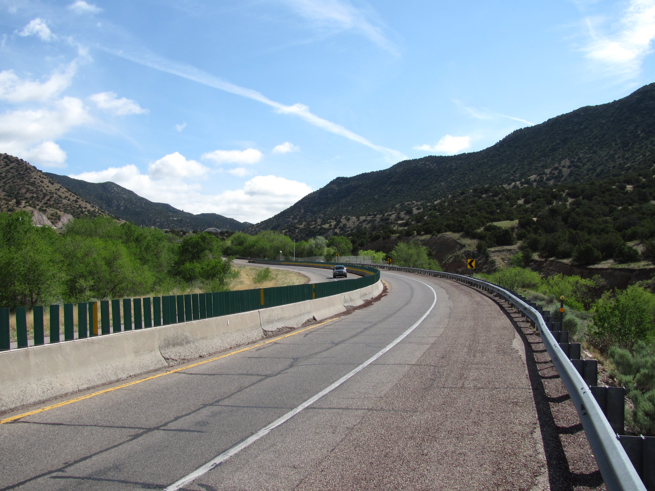 Deadman's Curve on Old Route 66, Tijeras Canyon New Mexico