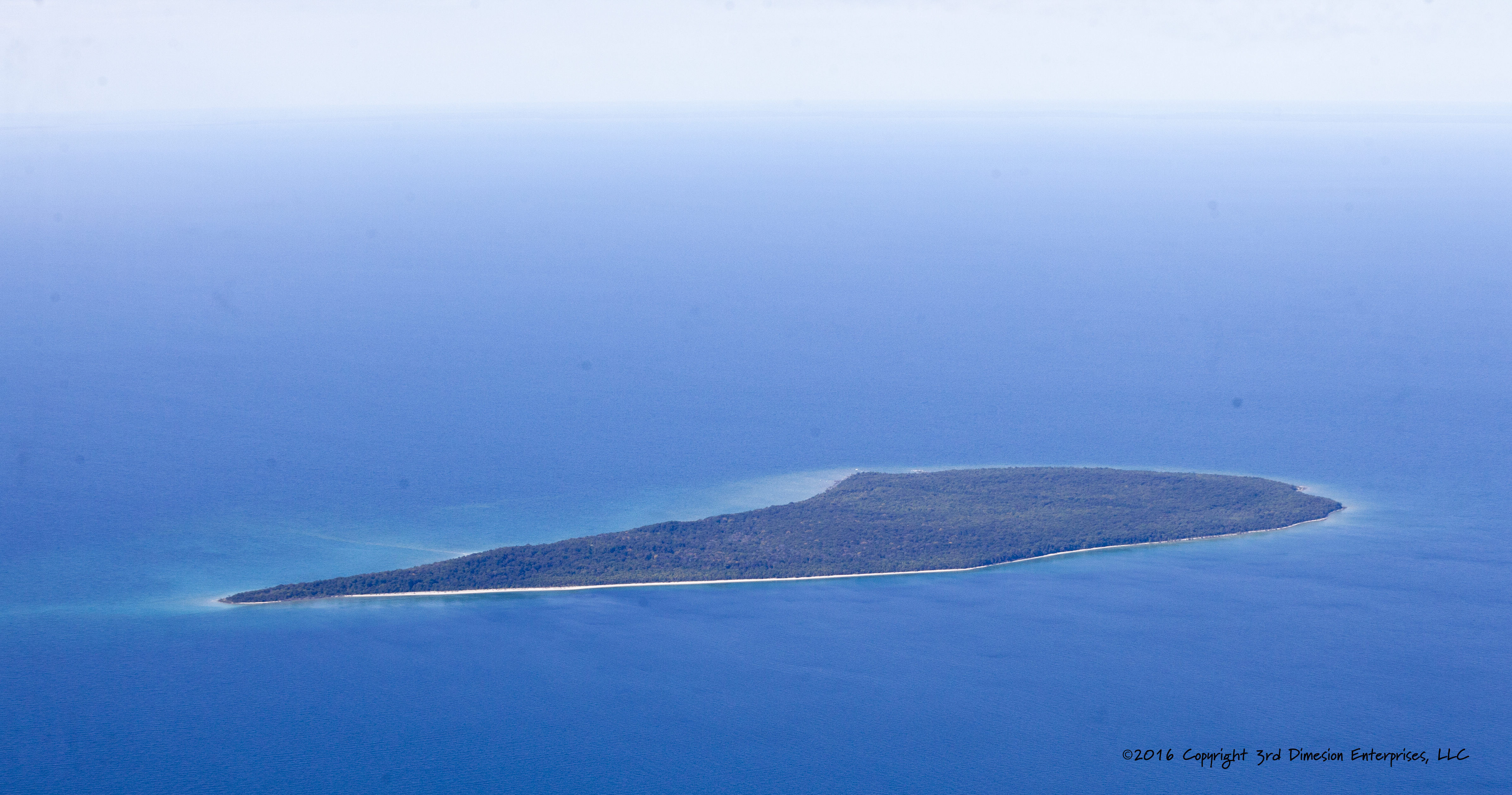 Aerial view of North Fox Island
