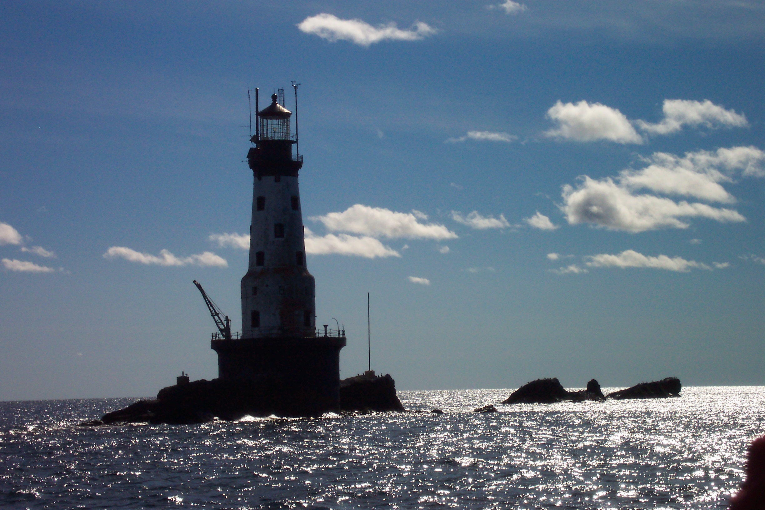 Rock of Ages lighthouse, off the west end of Isle Royale in Lake Superior.