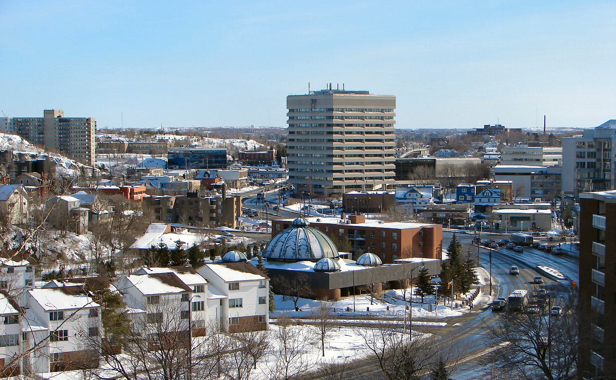 Centre of Sudbury, Ontario, Canada