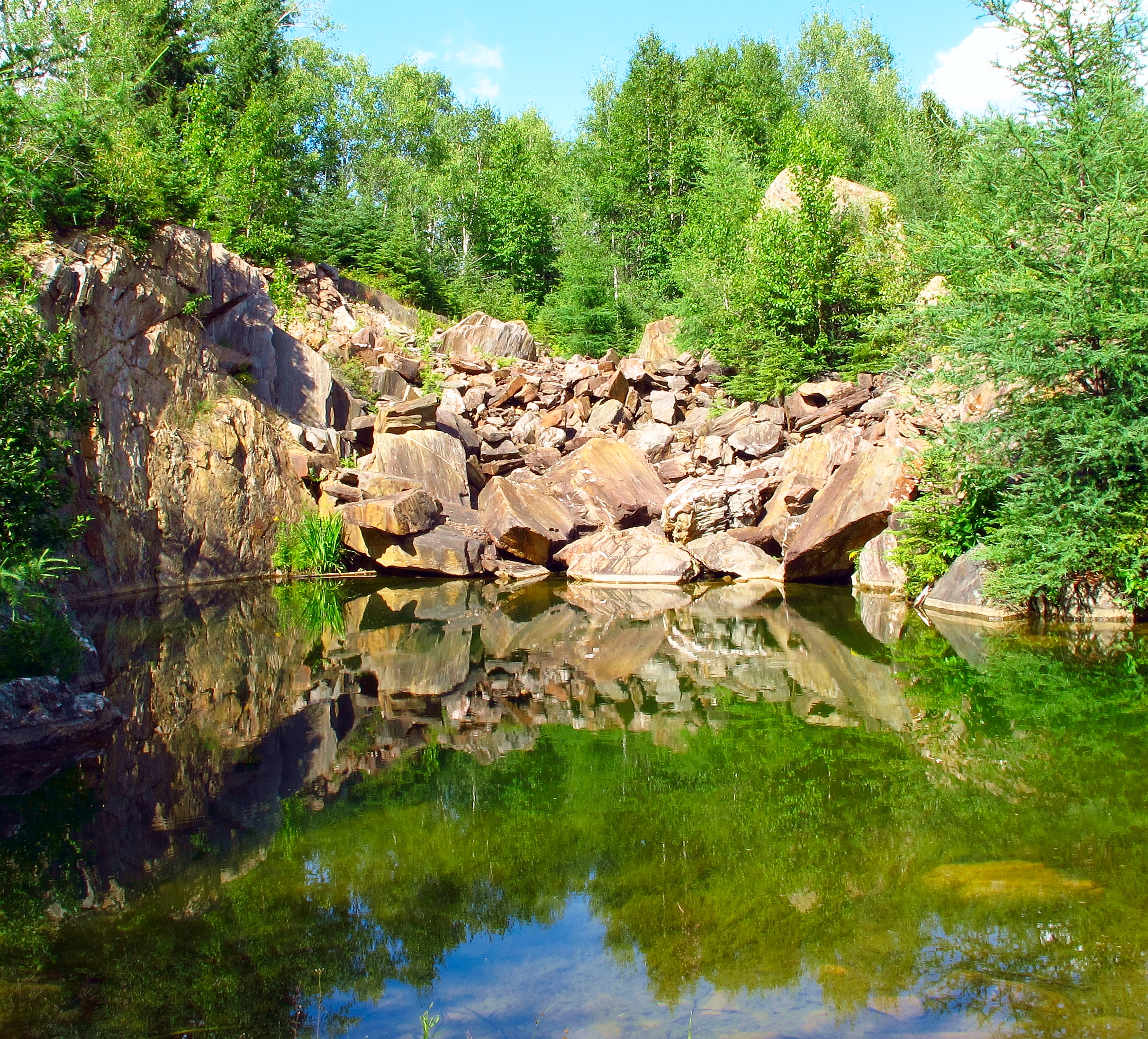 Abandoned mine near Larder Lake, Ontario.