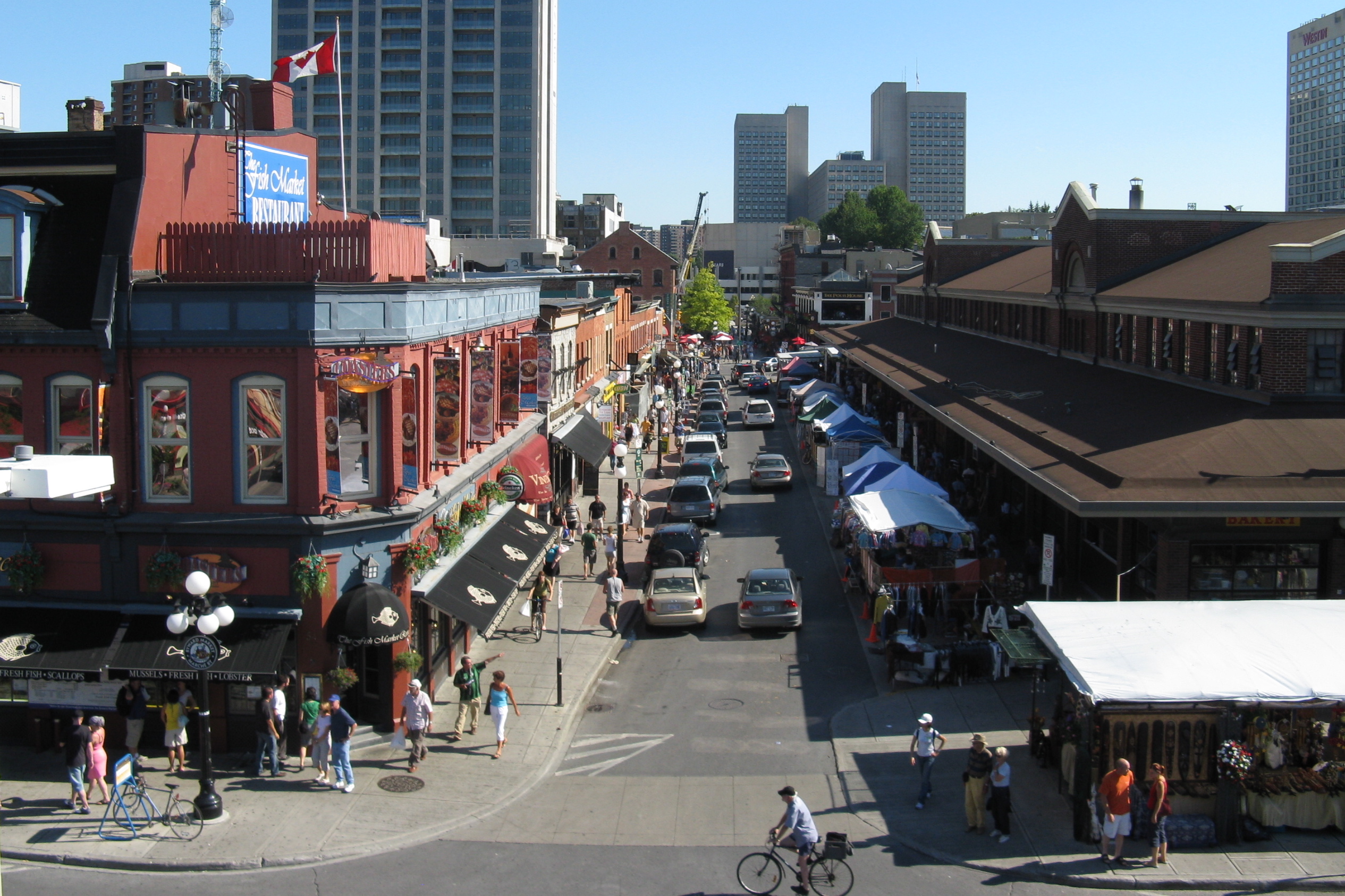 Byward Market in Ottawa, Canada - view south.