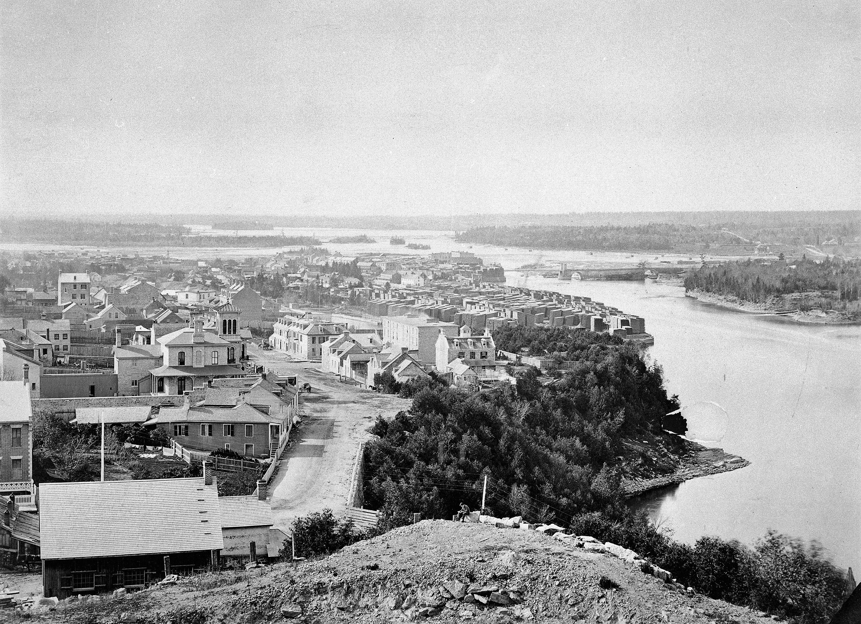 The LeBreton Flats, seen from Parliament Hill, Ottawa