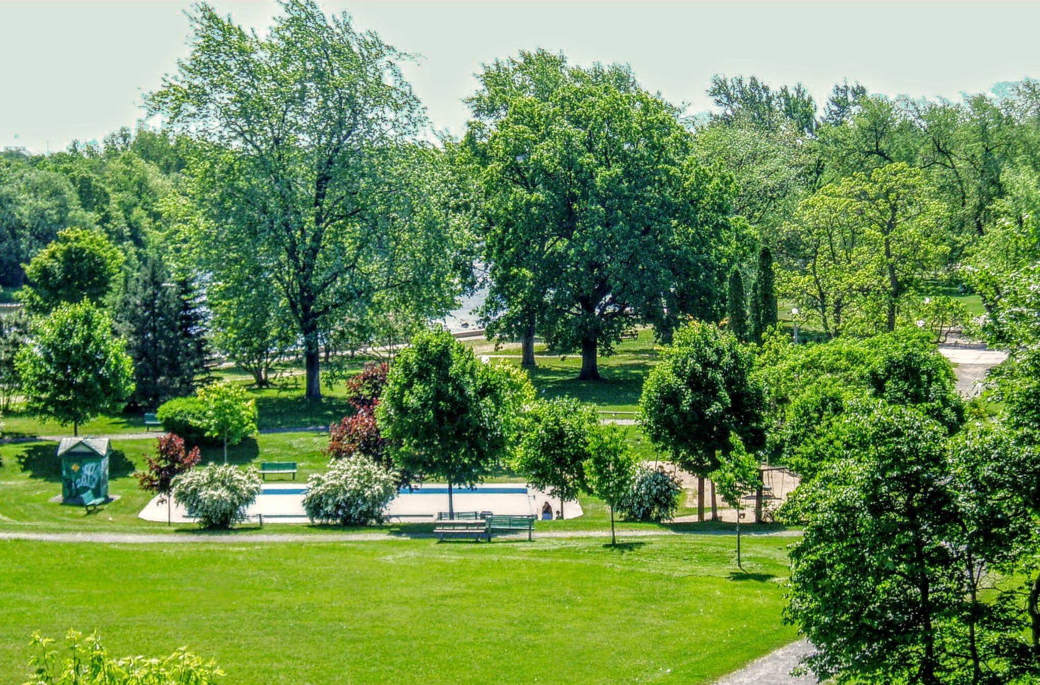 Strathcona Park looking southeast toward the river, Ottawa.