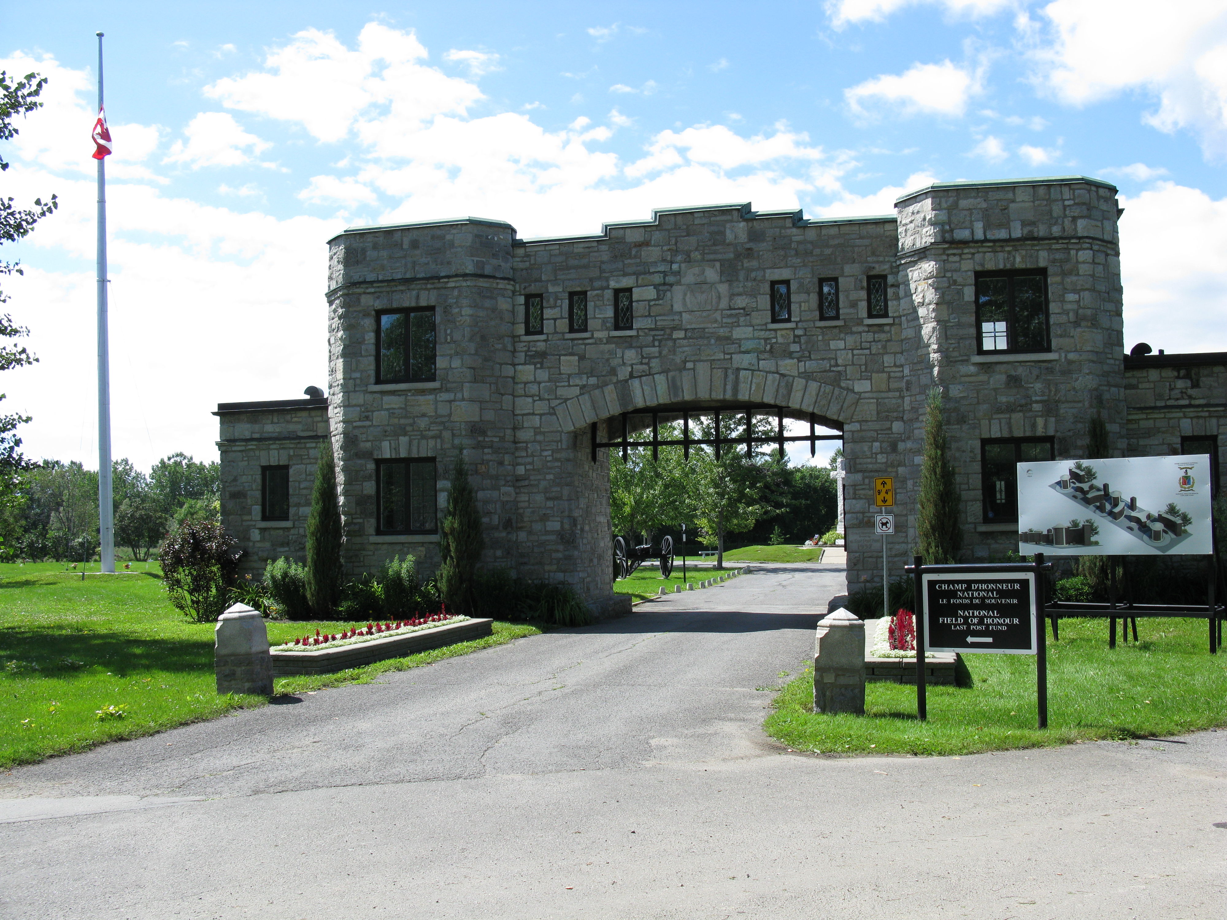 National Field of Honour Cemetary Gates.