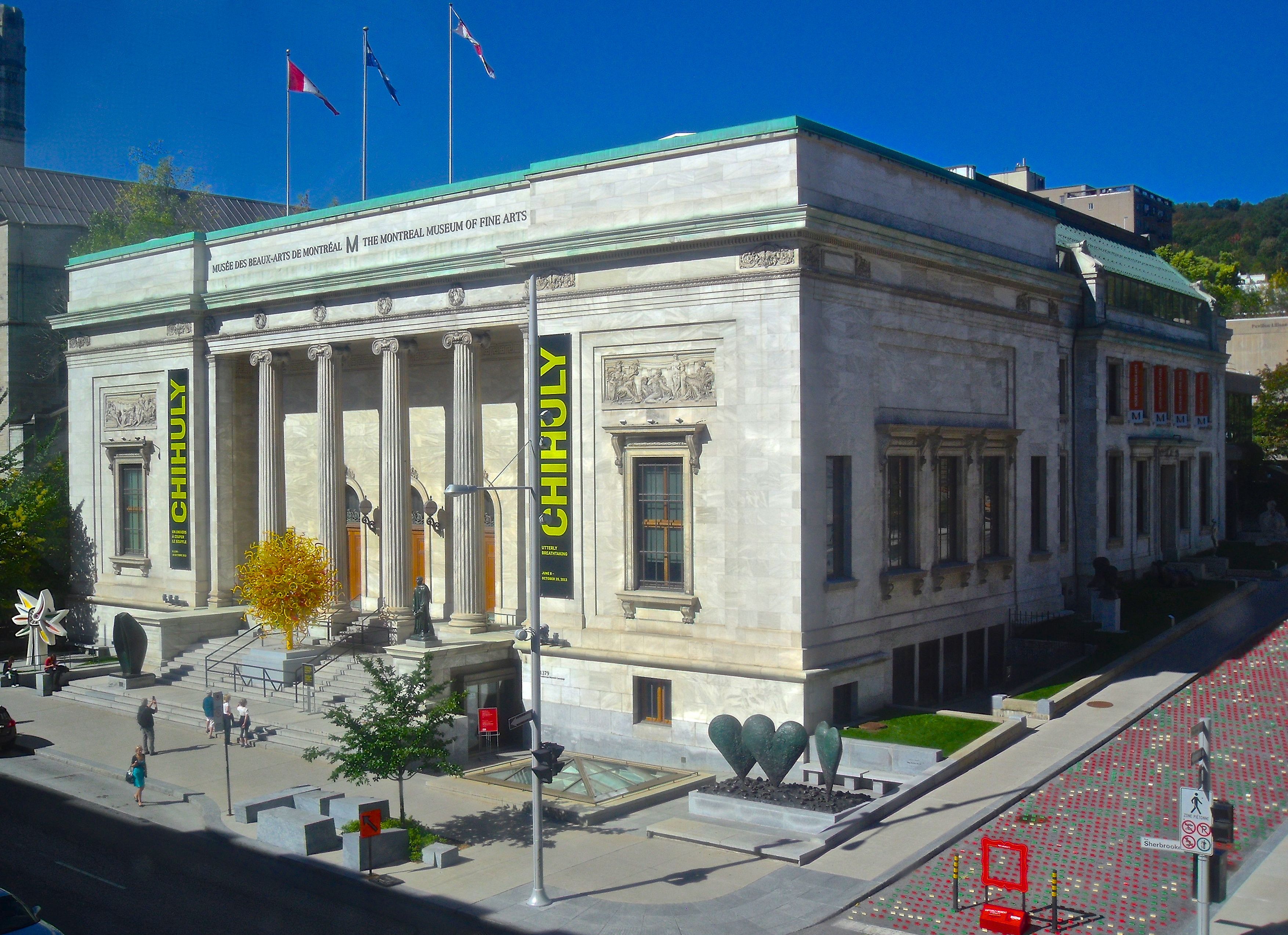 The New Art Gallery Building, known as the Michal and Renata Hornstein Pavillon of Montreal Museum of Fine Arts, 1379 Sherbrooke Street West, Montreal, Quebec, Canada.