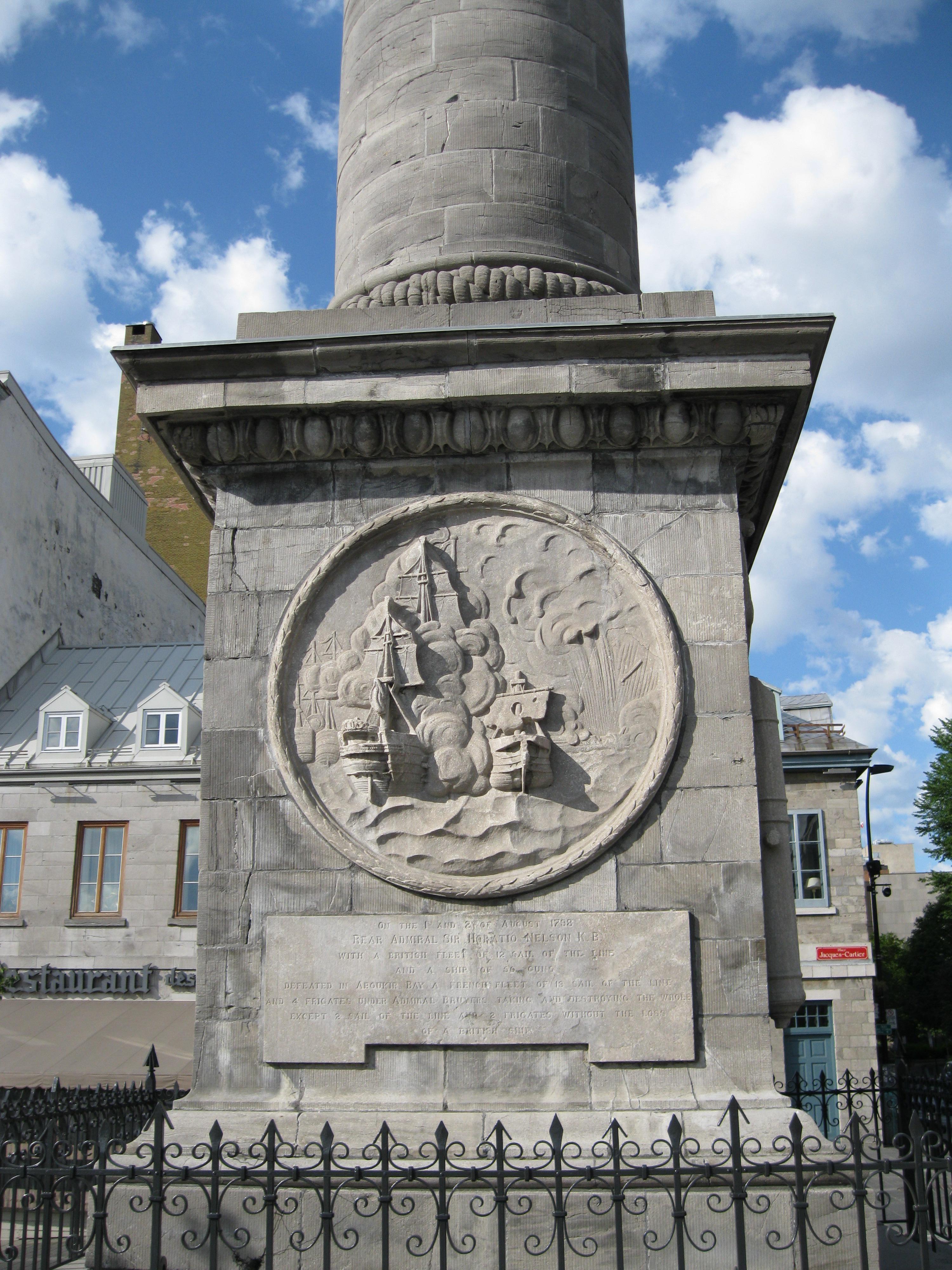 Colonne Nelson, place Jacques-Cartier, Montréal