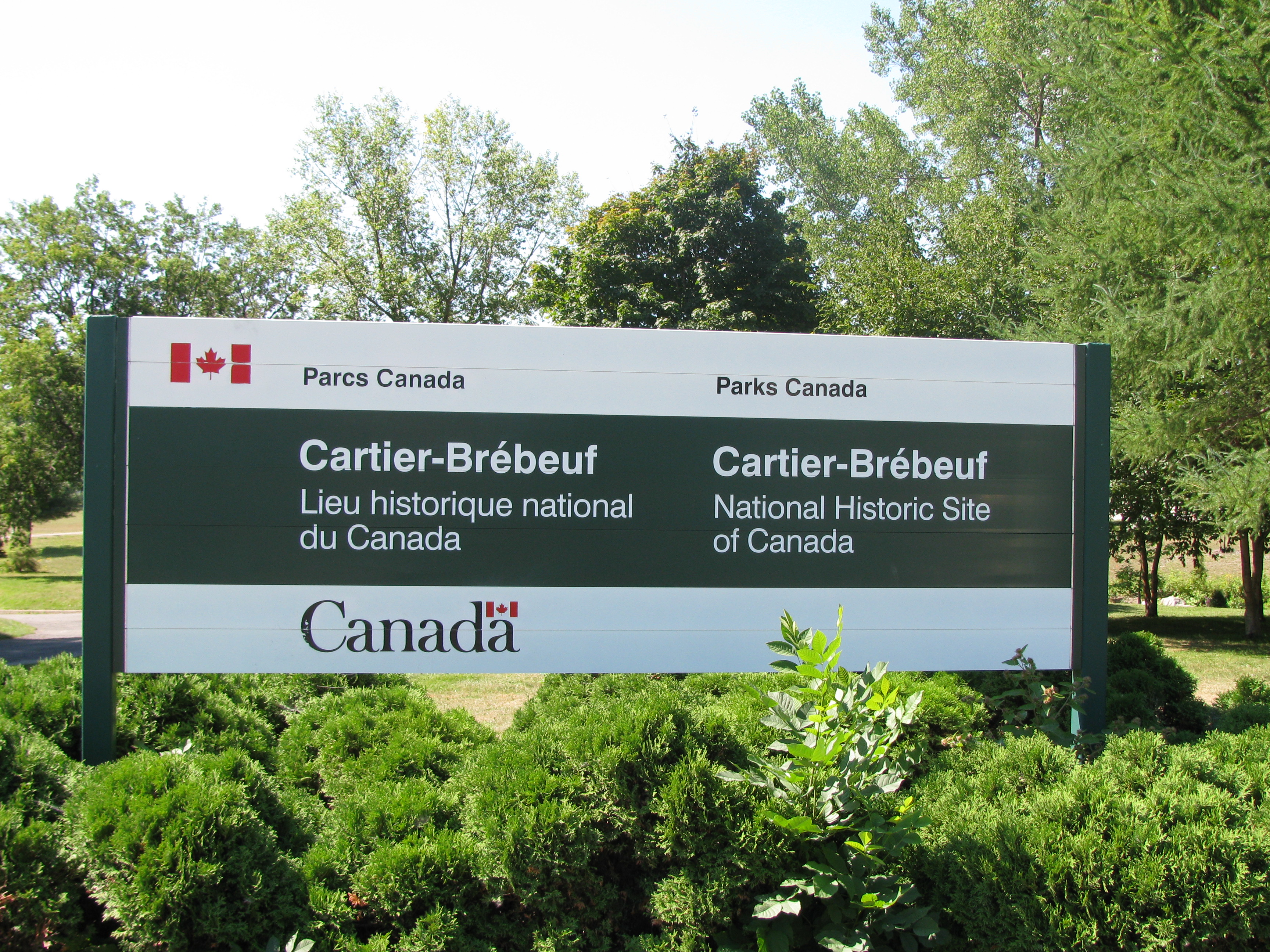 National Historic Site Cartier-Brébeuf site