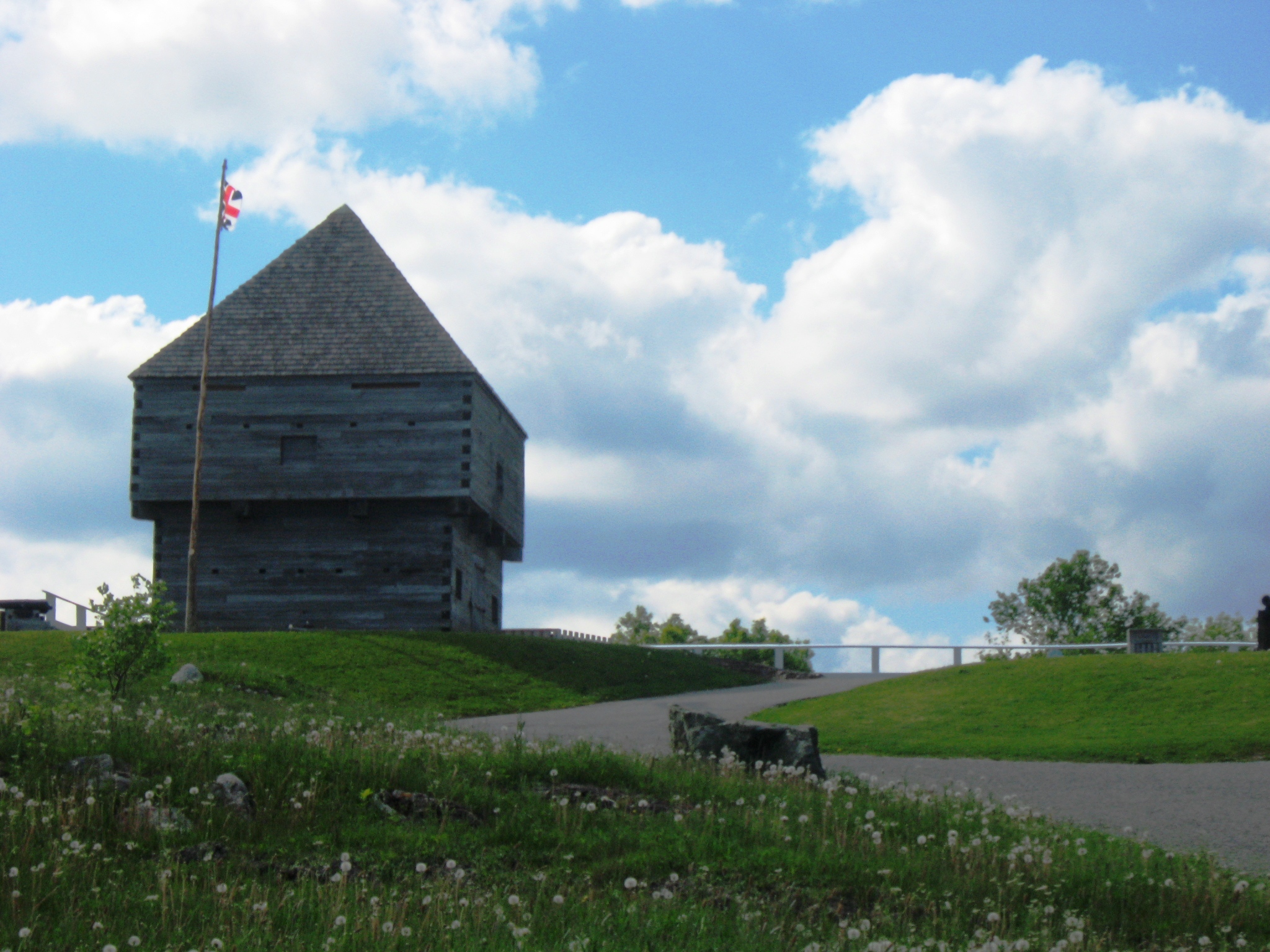 Reconstructed blockhouse at Fort Howe, Saint John, New Brunswick, Canada
