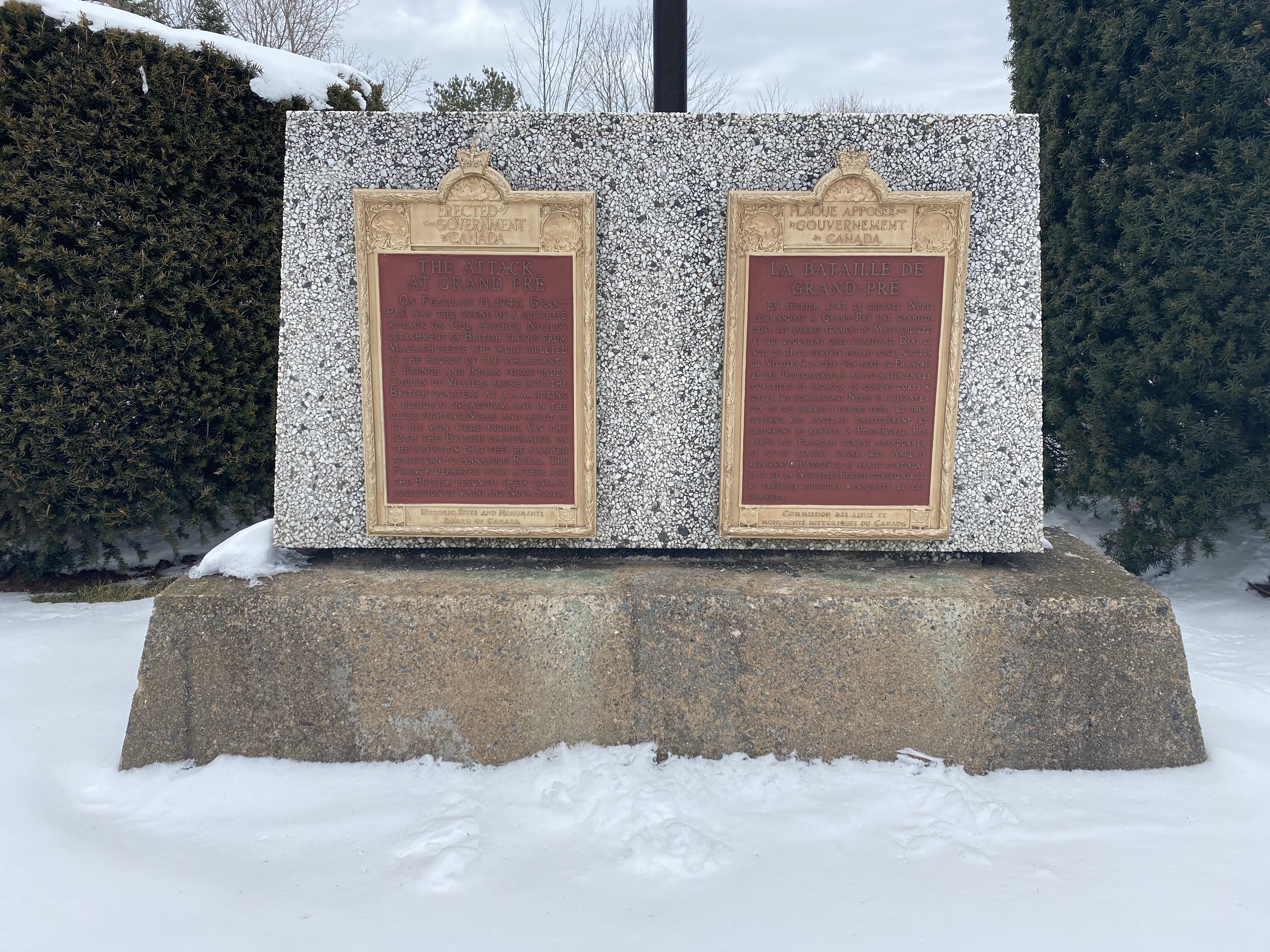 Attack at Grand Pre, Nova Scotia