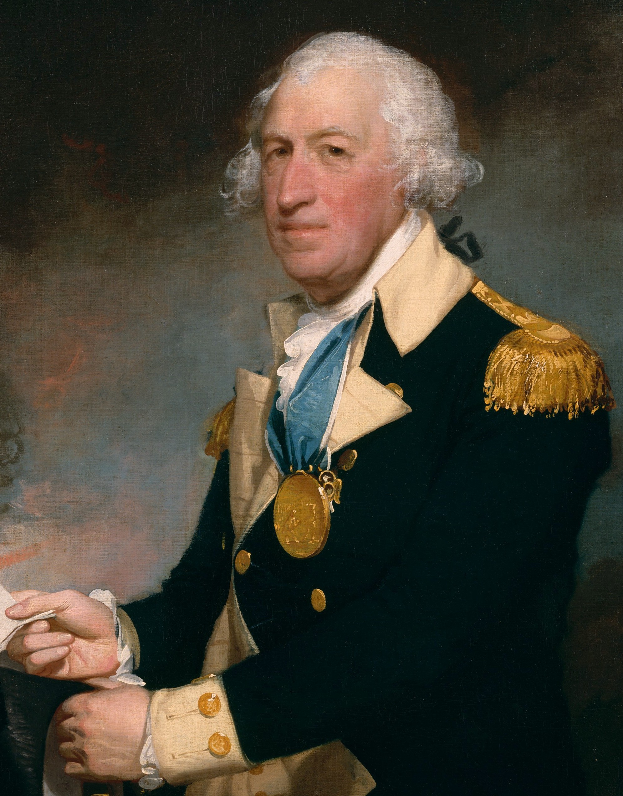 Oil painting of Continental Army general Horatio Gates.