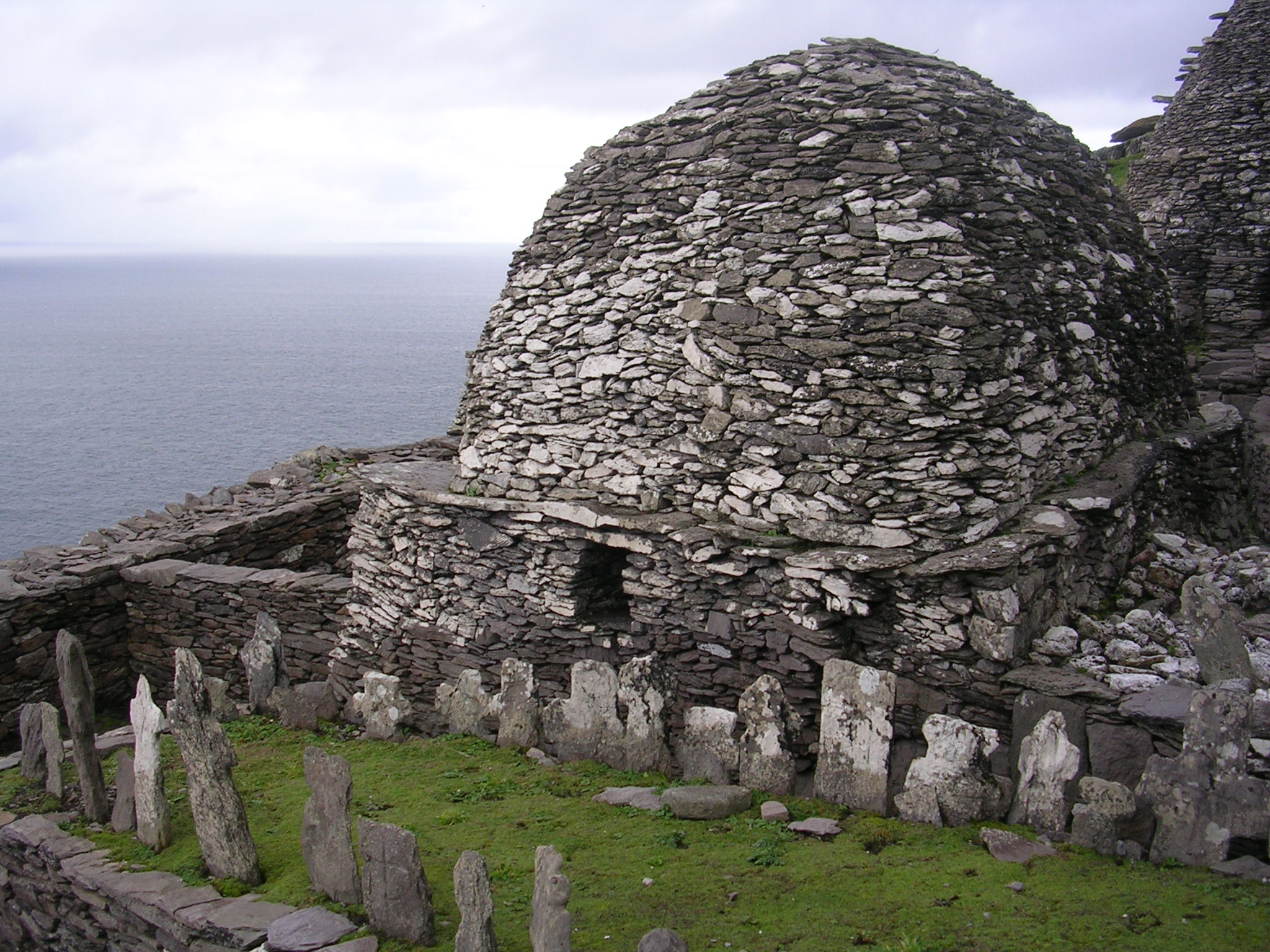 Skellig Michael - grave yard and large oratory