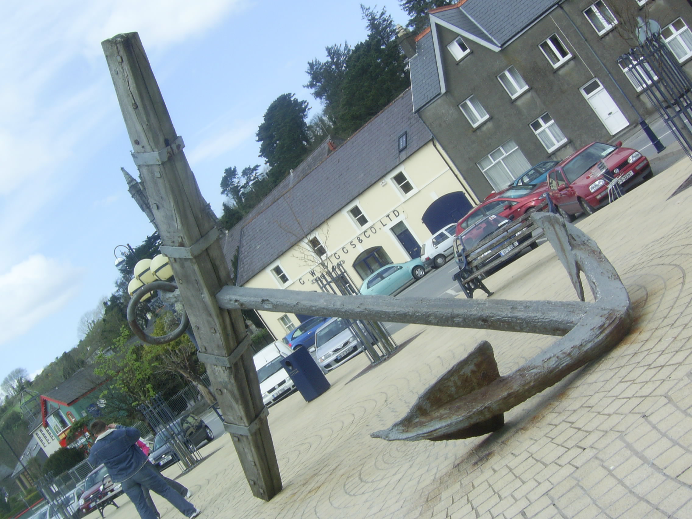 Anchor from the French Armada force Expédition_d'Irlande in 1796, discovered off northeast of Whiddy island, Bantry Bay, 1981 by the Dutch salvage company Smit Tak