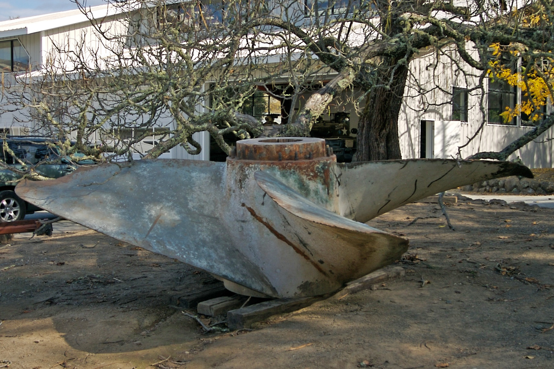 A Quadruple blade Blade propeller from the RMS Lusitania