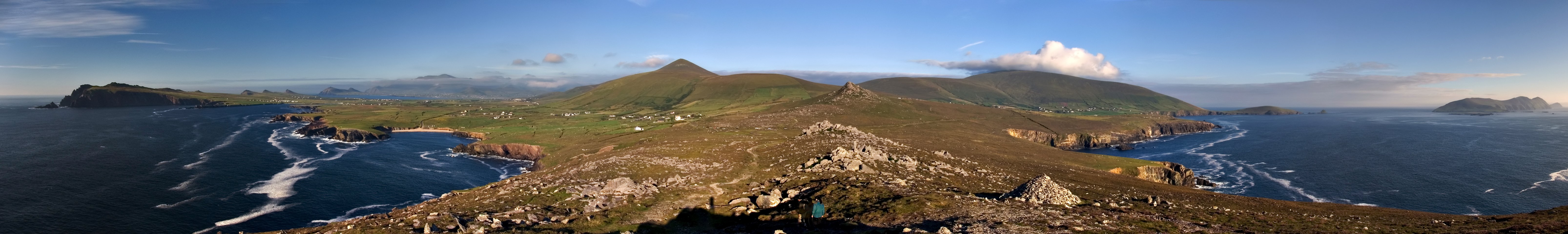 Image:Dingle peninsula panorama.jpg with about 1000px cropped off the right side.