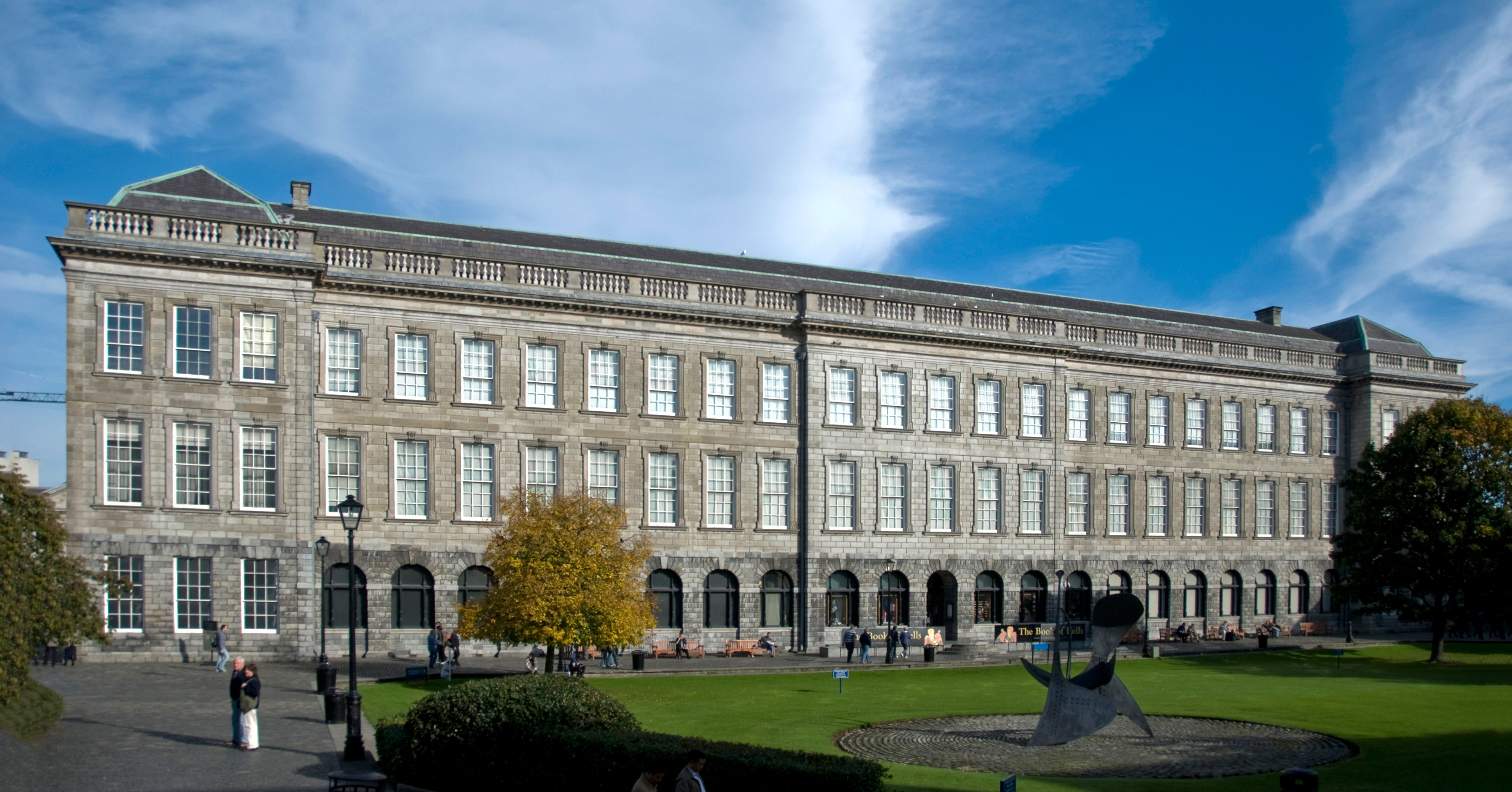 The Old Library Building at Trinity College Dublin with the “Long Room”, housing ancient manuscripts including the Book of Kells.
