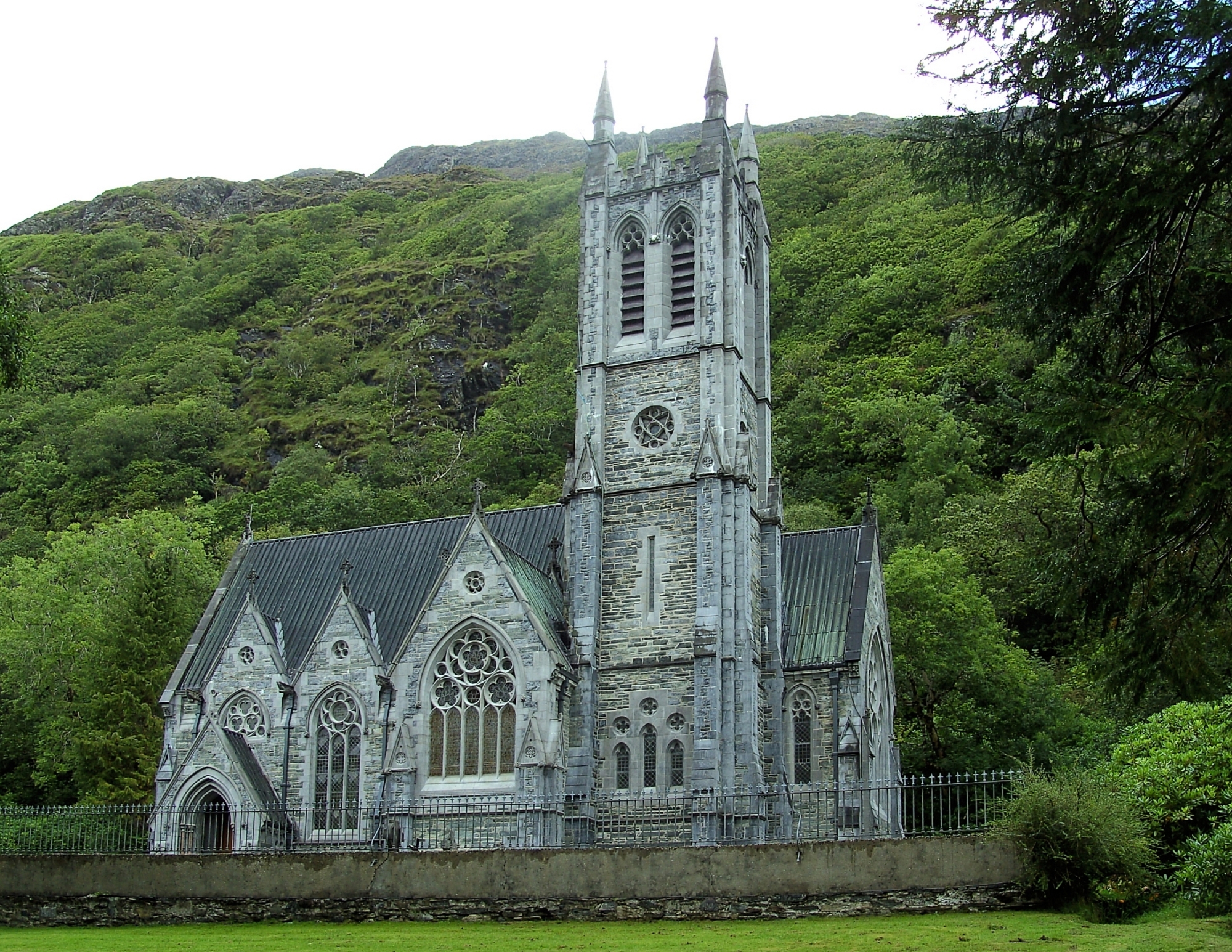 Kylemore Abbey in County Galway, Ireland.