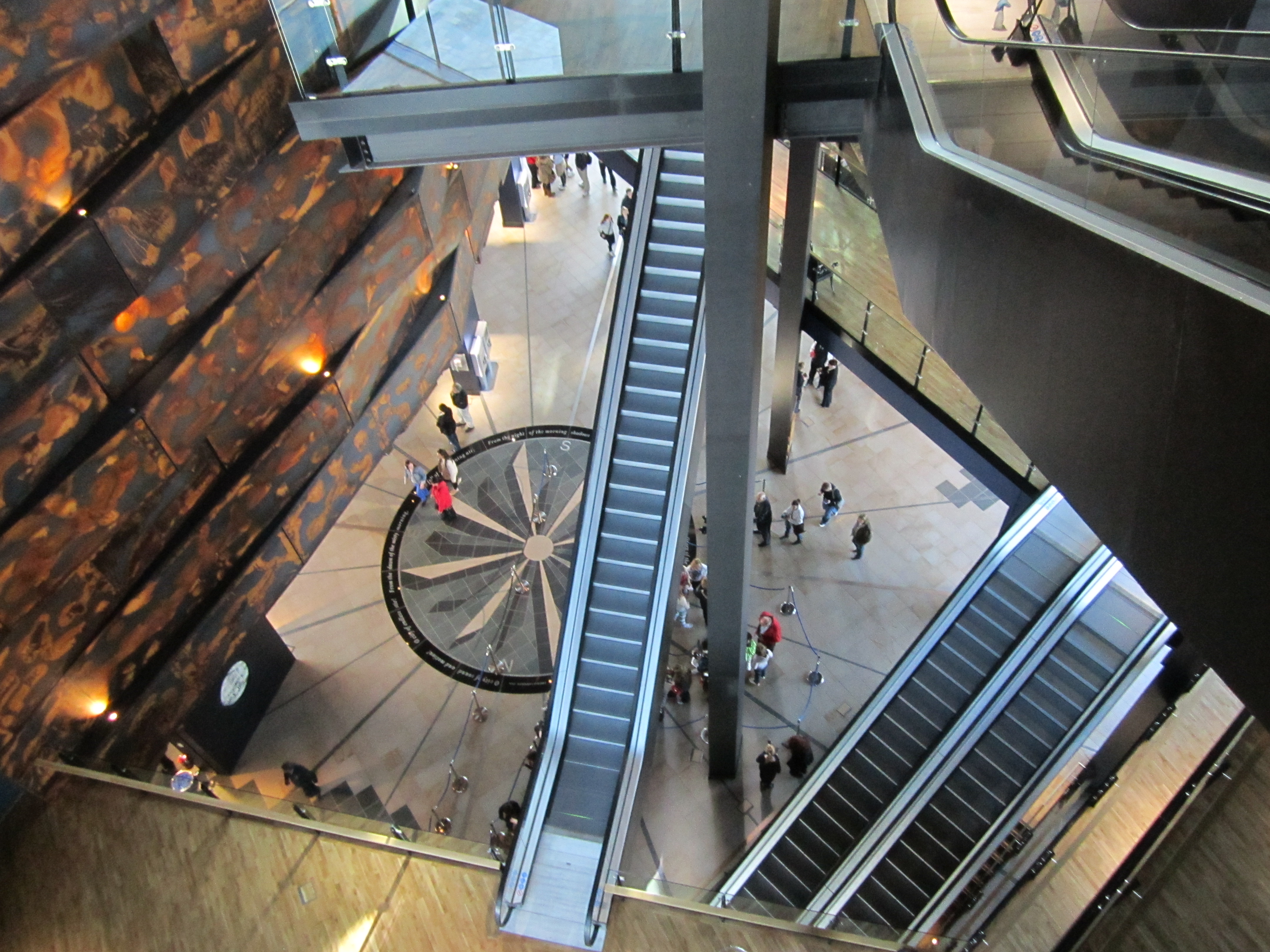 View of the atrium of Titanic Belfast