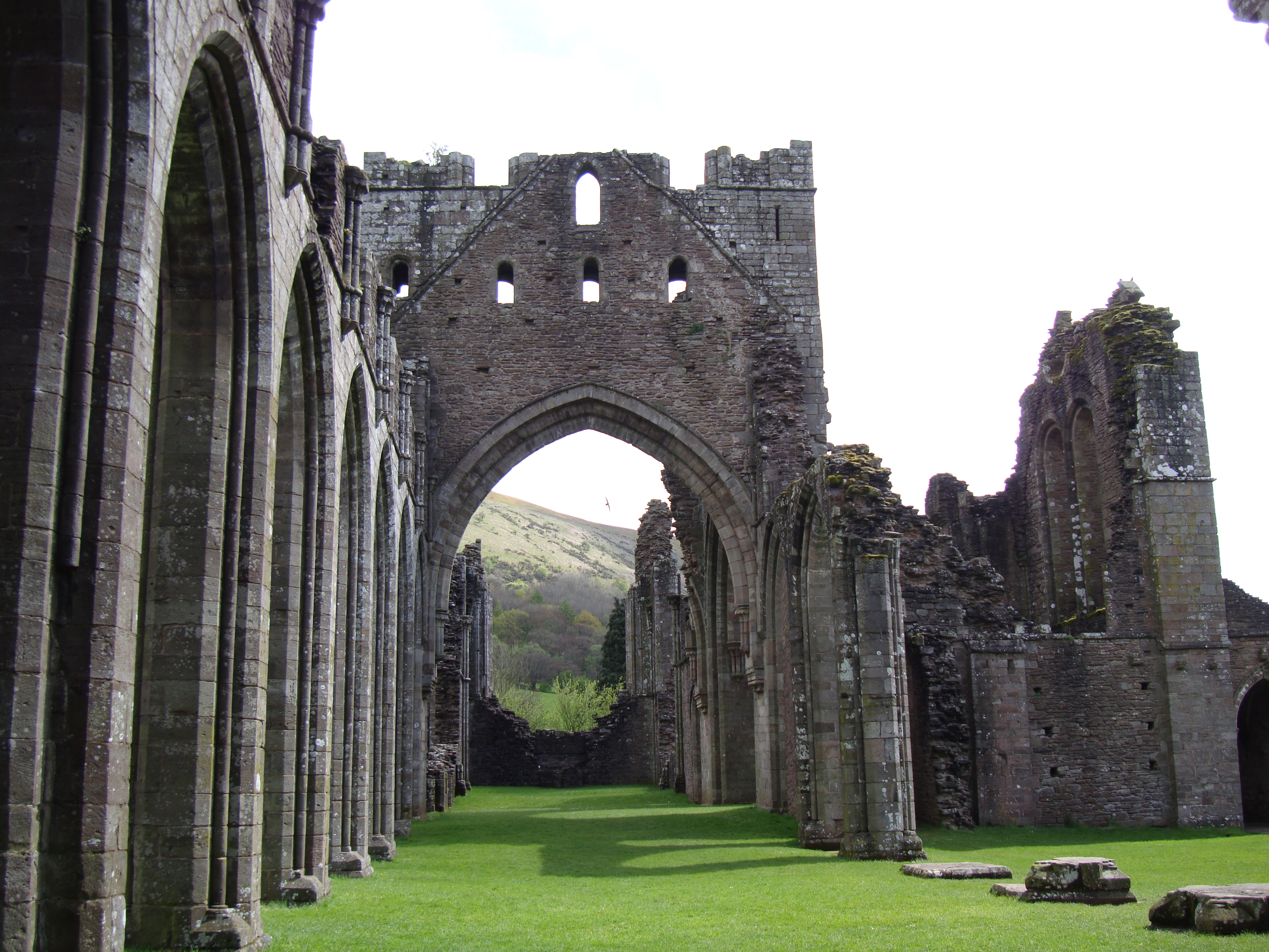 Photograph of the remains of Llanthony Priory, Monmouthshire, Wales