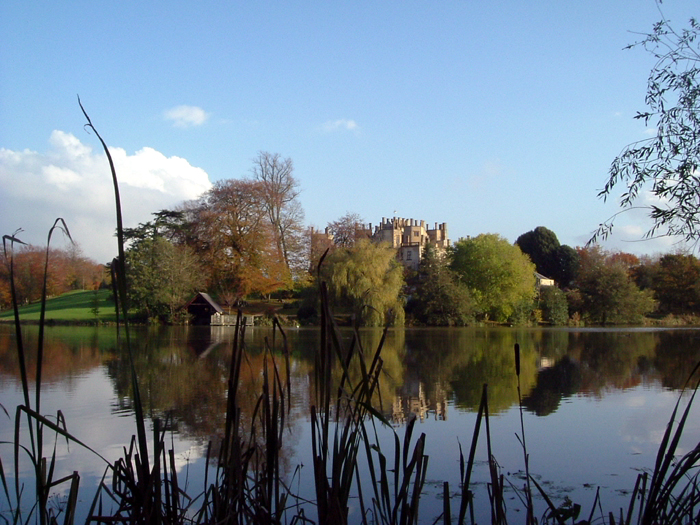 The gardens of en:Sherborne Castle, en:Dorset.  Taken by Joe D en:October 30 en:2004.