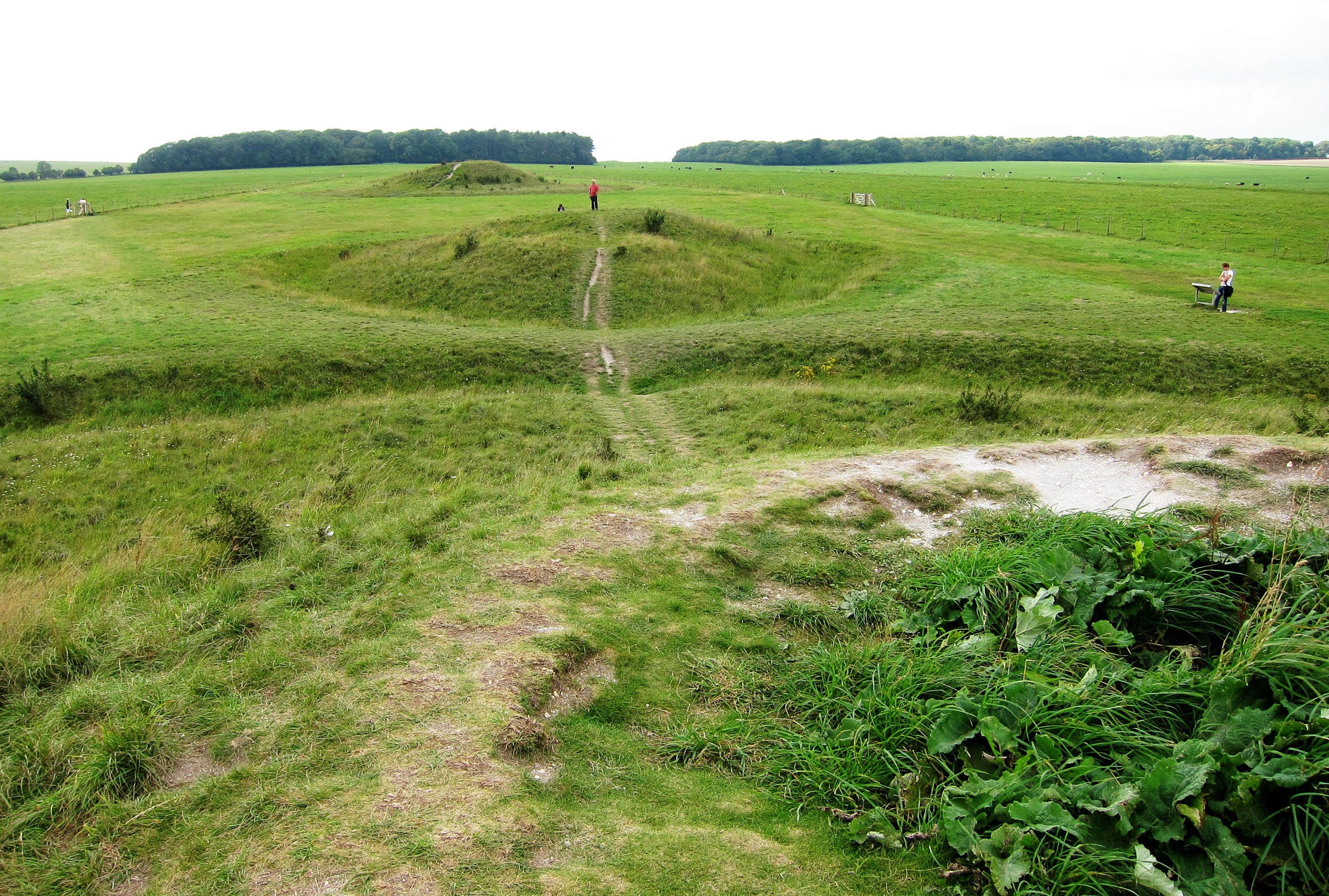 Tumulus à Stonehenge (Wiltshire).