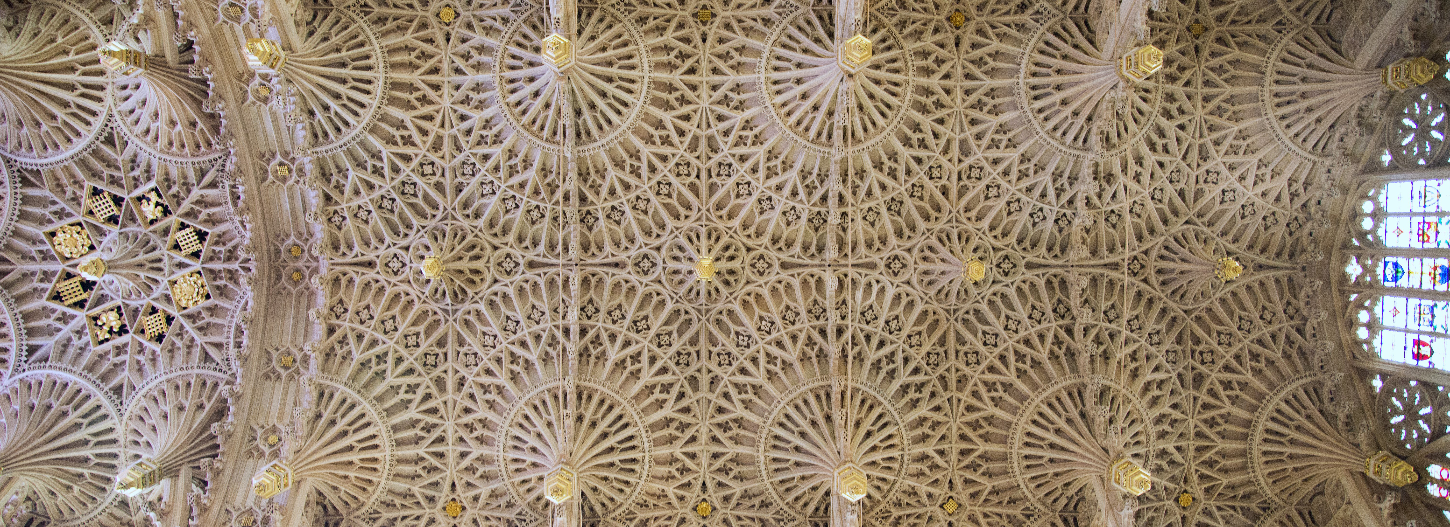Panoramic photograph of Henry VII's Lady Chapel Ceiling, Westminster Abbey