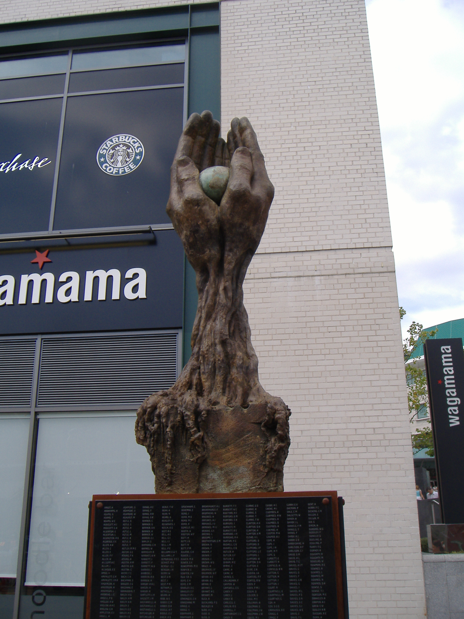 Created by Erebus555. This is the Tree of Life memorial in the Bull Ring dedicated to the victims of the Birmingham Blitz.