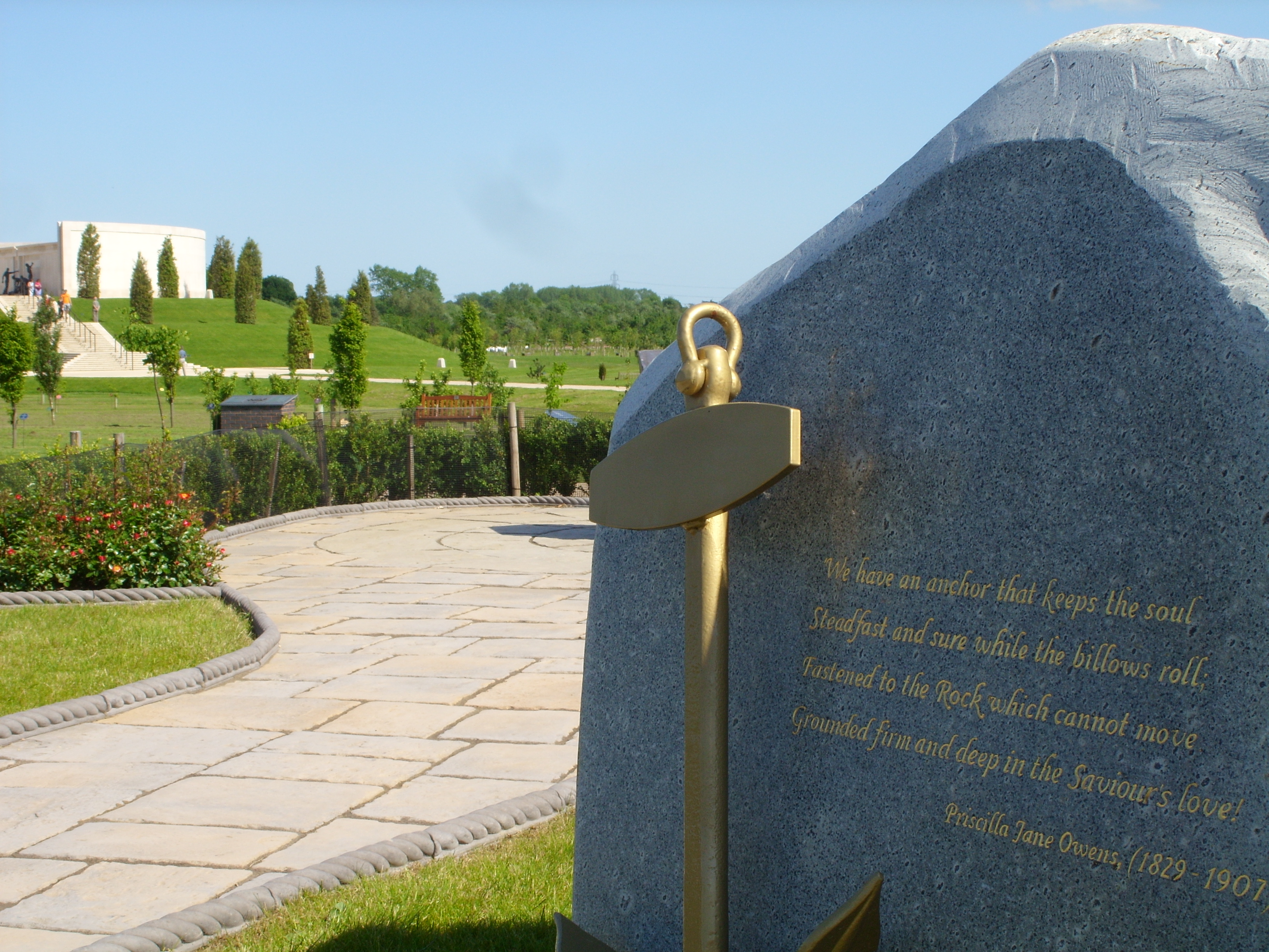 Boys' Brigade Memorial at the National Memorial Arboretum, Staffordshire; dedicated in 2008