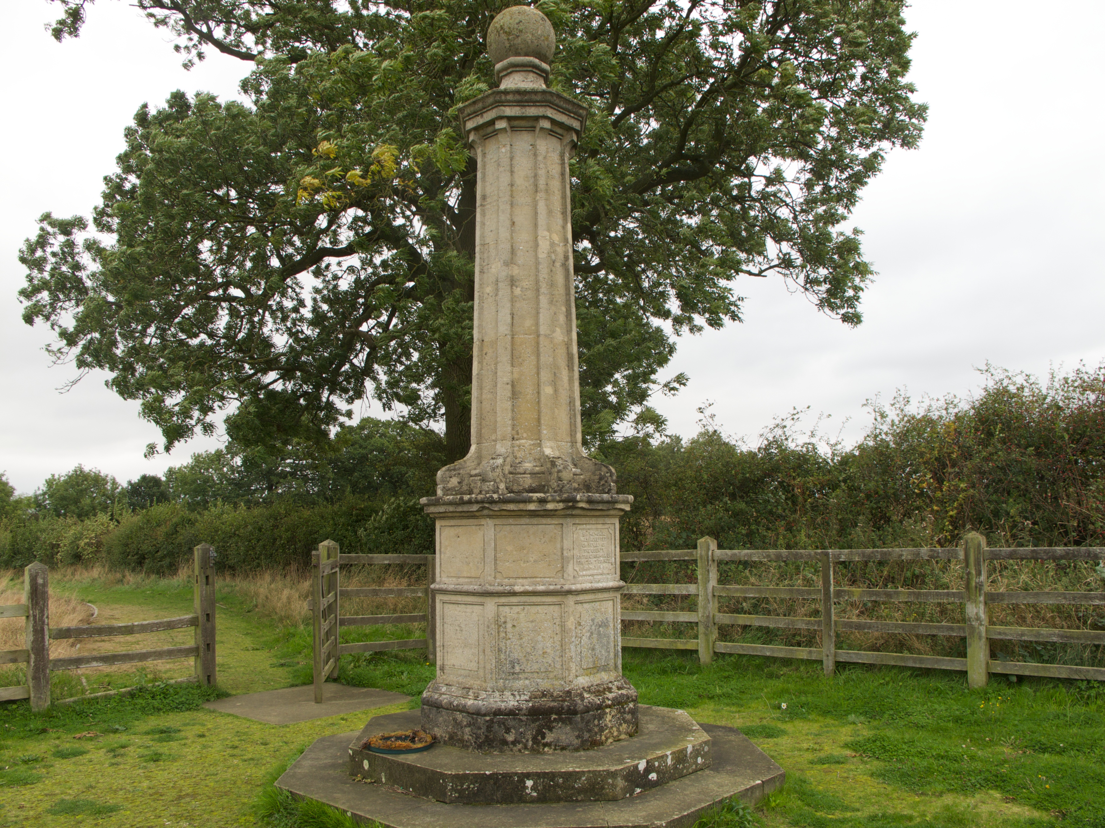 Battle of Naseby monument.