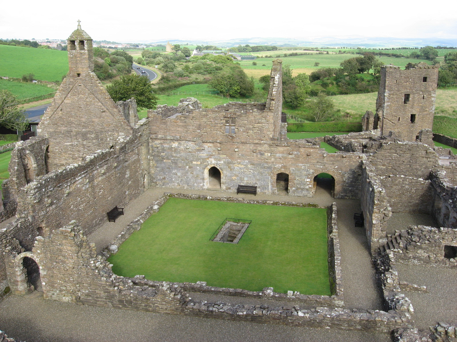 Crossraguel Abbey ruins as seen from the Tower.